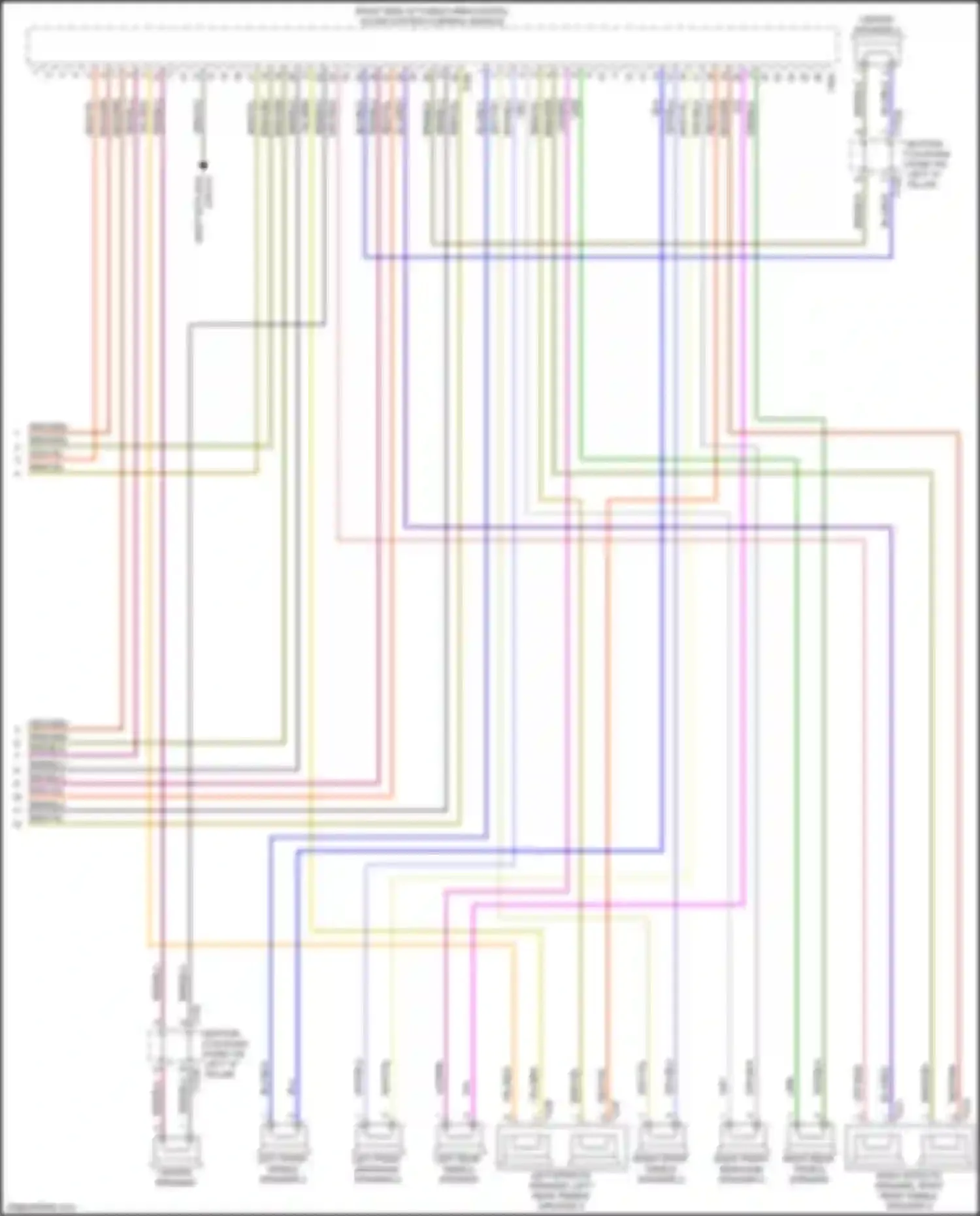 Wiring diagram left effects speaker, left rear treble speaker 2 for Audi Q7 4M (2015-2020) (1 of 1)