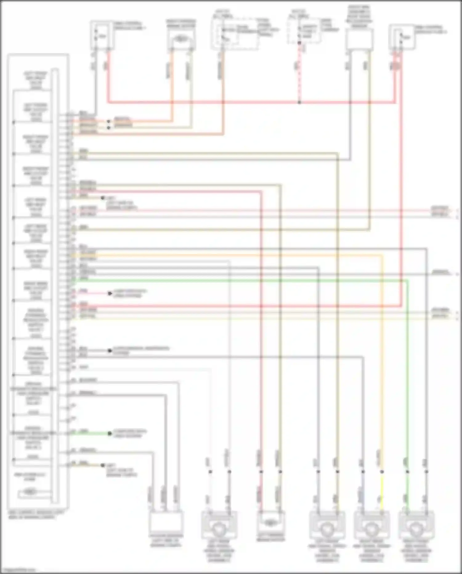 Wiring diagram left rear abs inlet valve for Audi Q7 4M (2015-2020) (1 of 1)