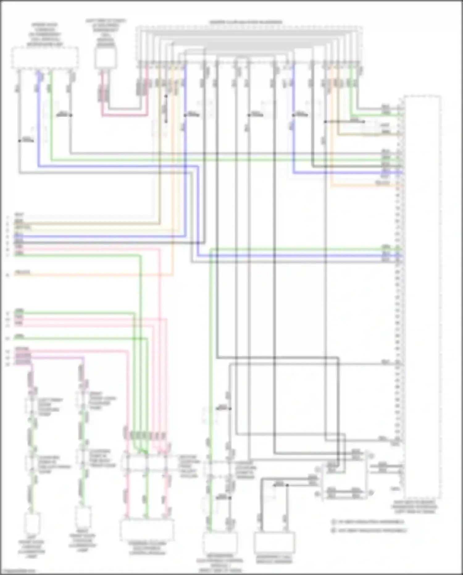 Wiring diagram microphone unit for Audi Q7 4M (2015-2020) (1 of 1)