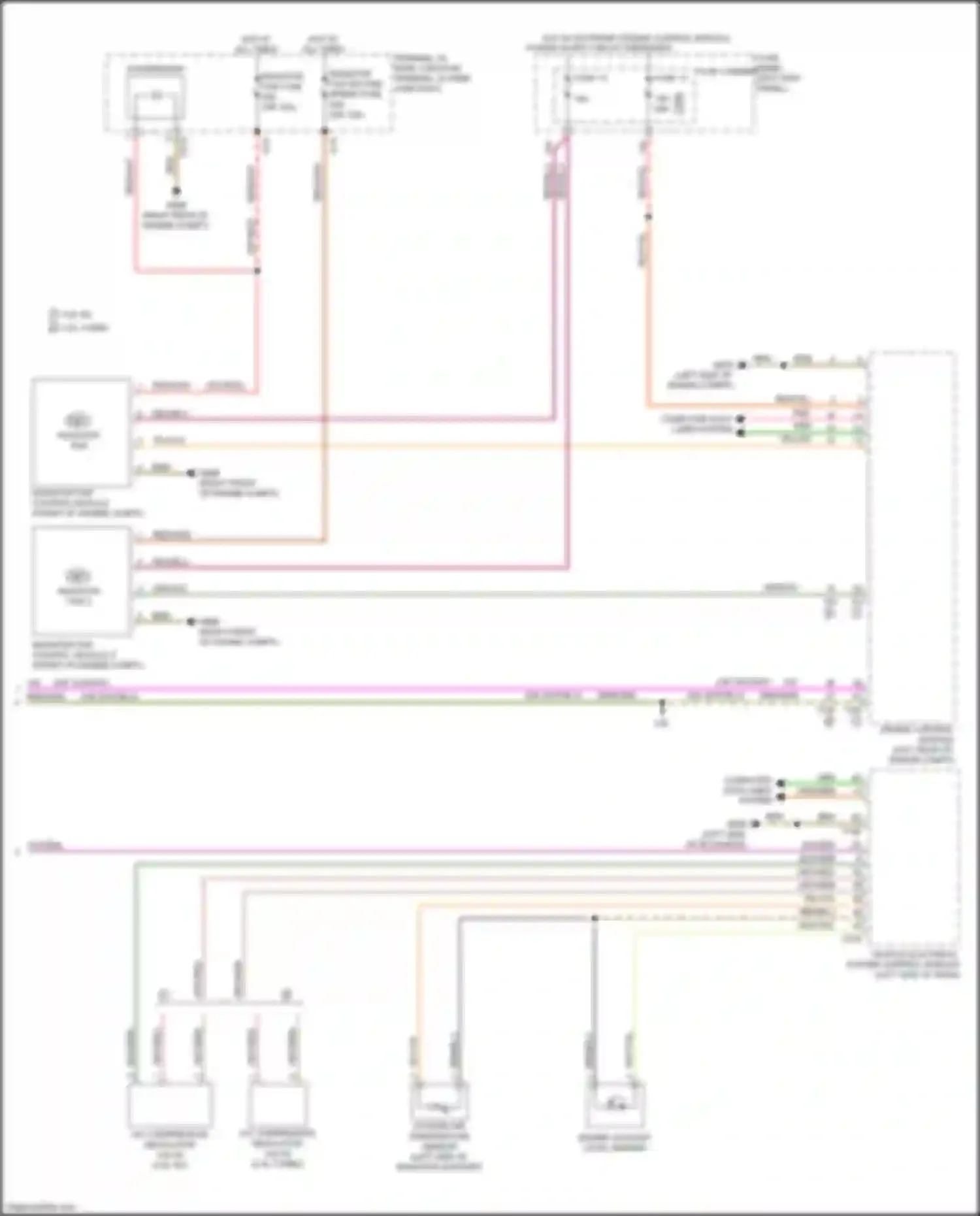 Wiring diagram outside air temperature sensor for Audi Q7 4M (2015-2020) (3 of 4)