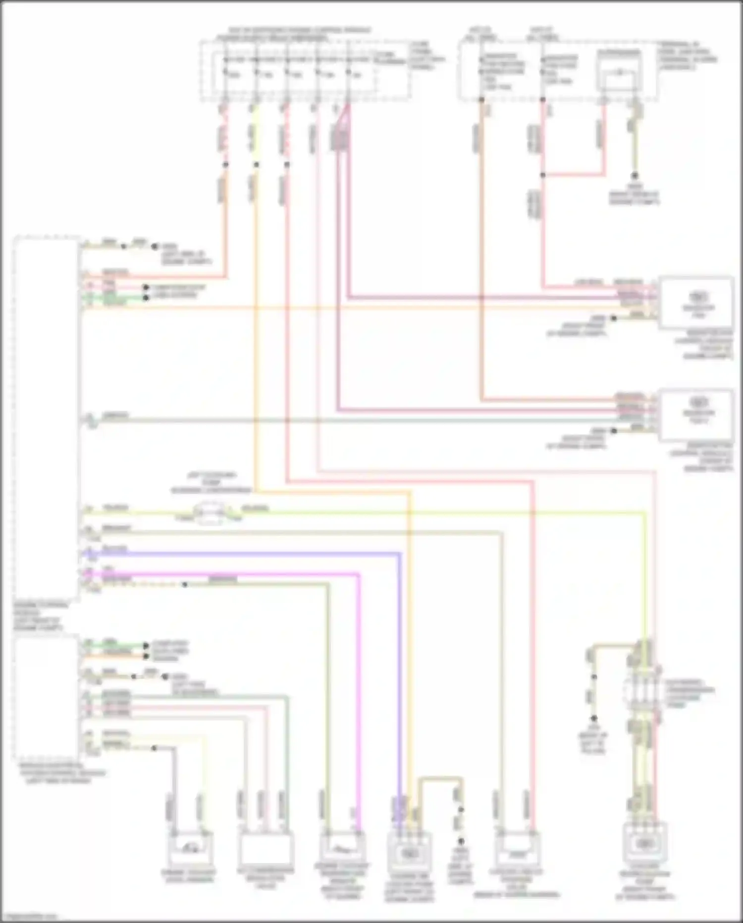 Wiring diagram radiator fan fuse for Audi Q7 4M (2015-2020) (2 of 6)