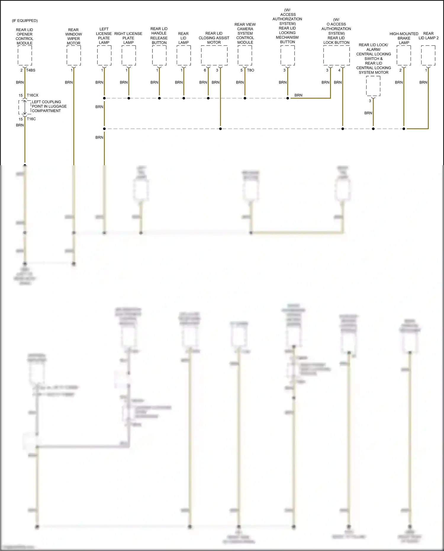 Audi Q7 4M (2015-2020) rear view camera system control module wiring diagram  (2 of 4)