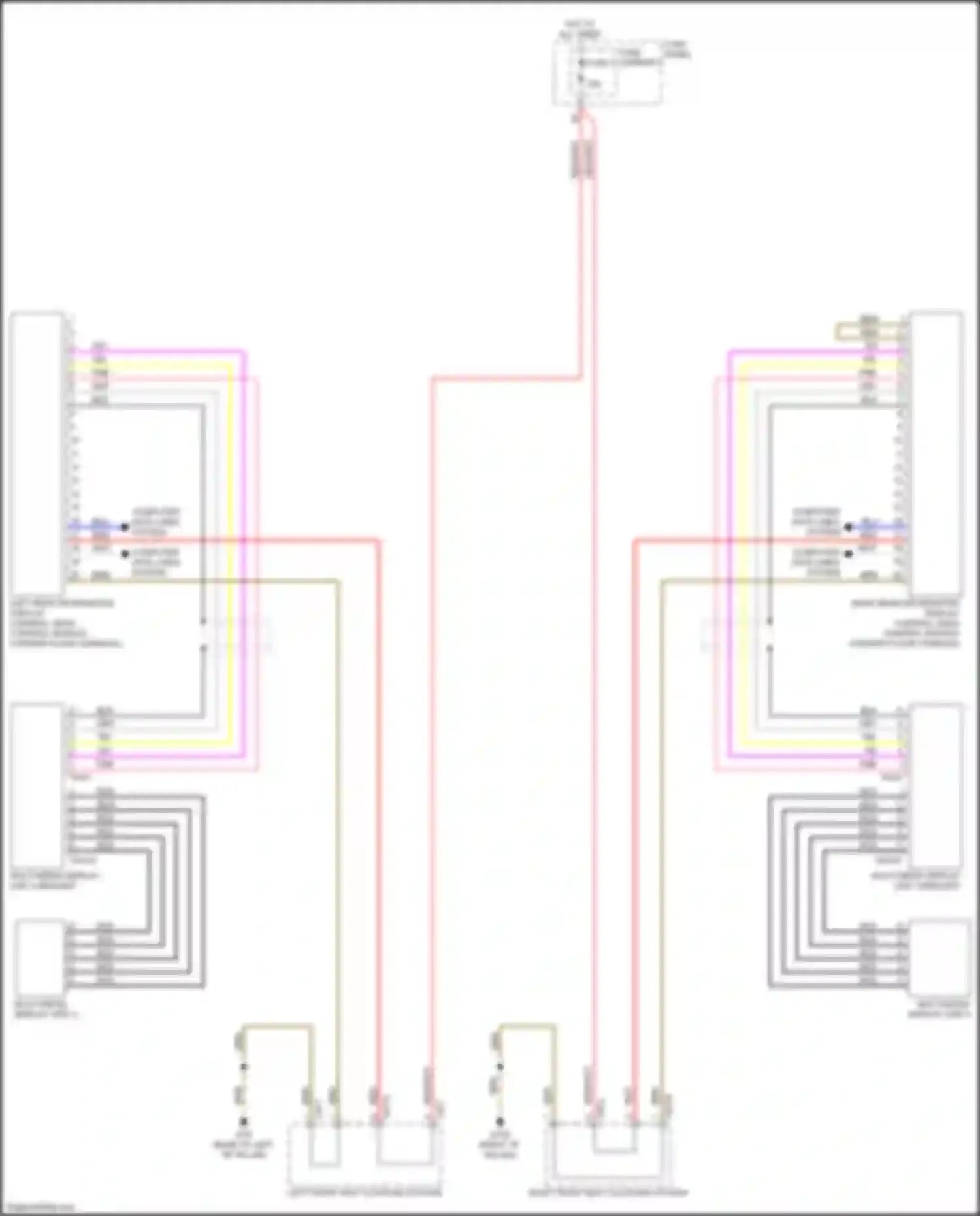 Wiring diagram right front seat coupling station for Audi Q7 4M (2015-2020) (12 of 12)