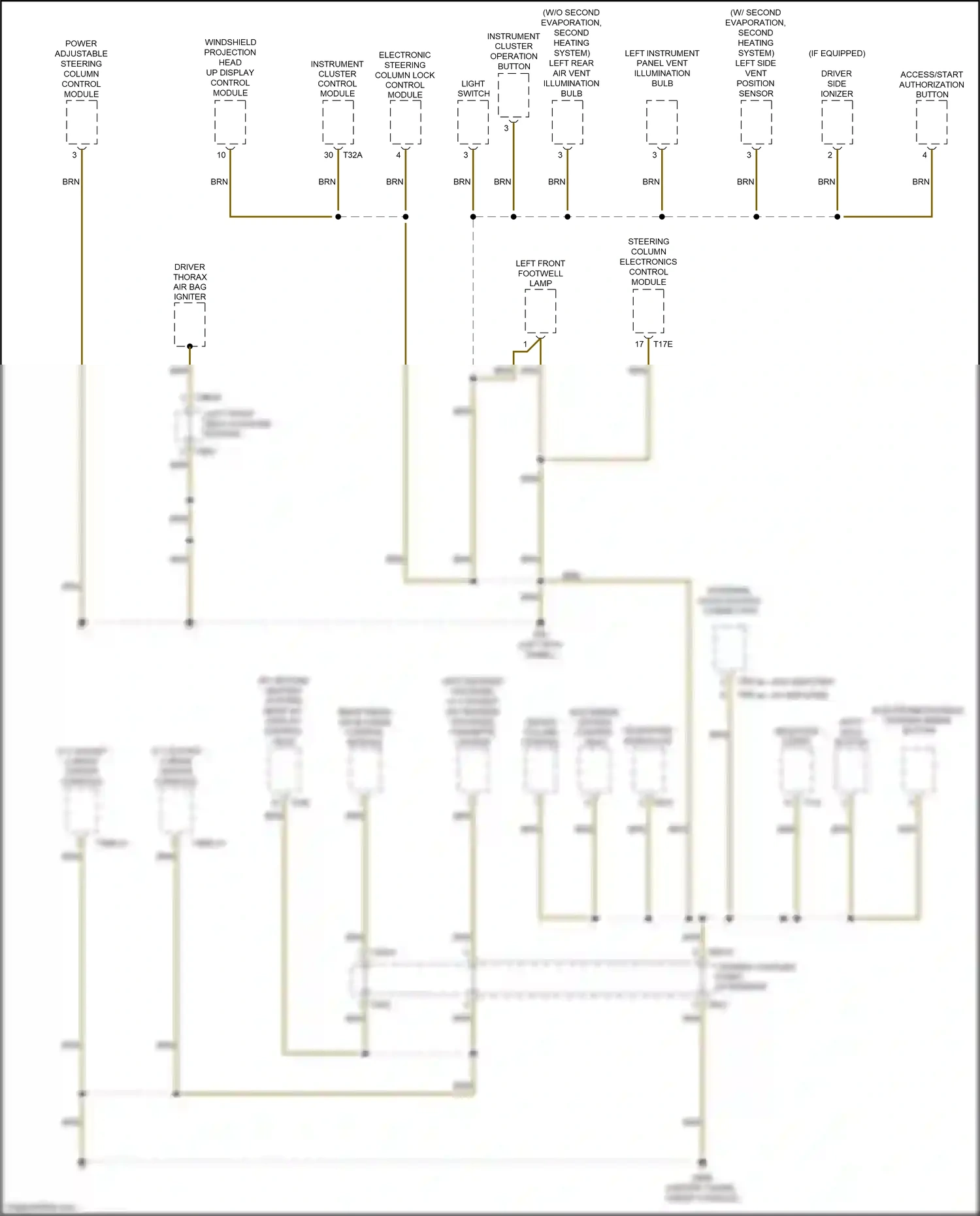 Audi Q7 4M (2015-2020) steering column electronics control module wiring diagram  (11 of 12)