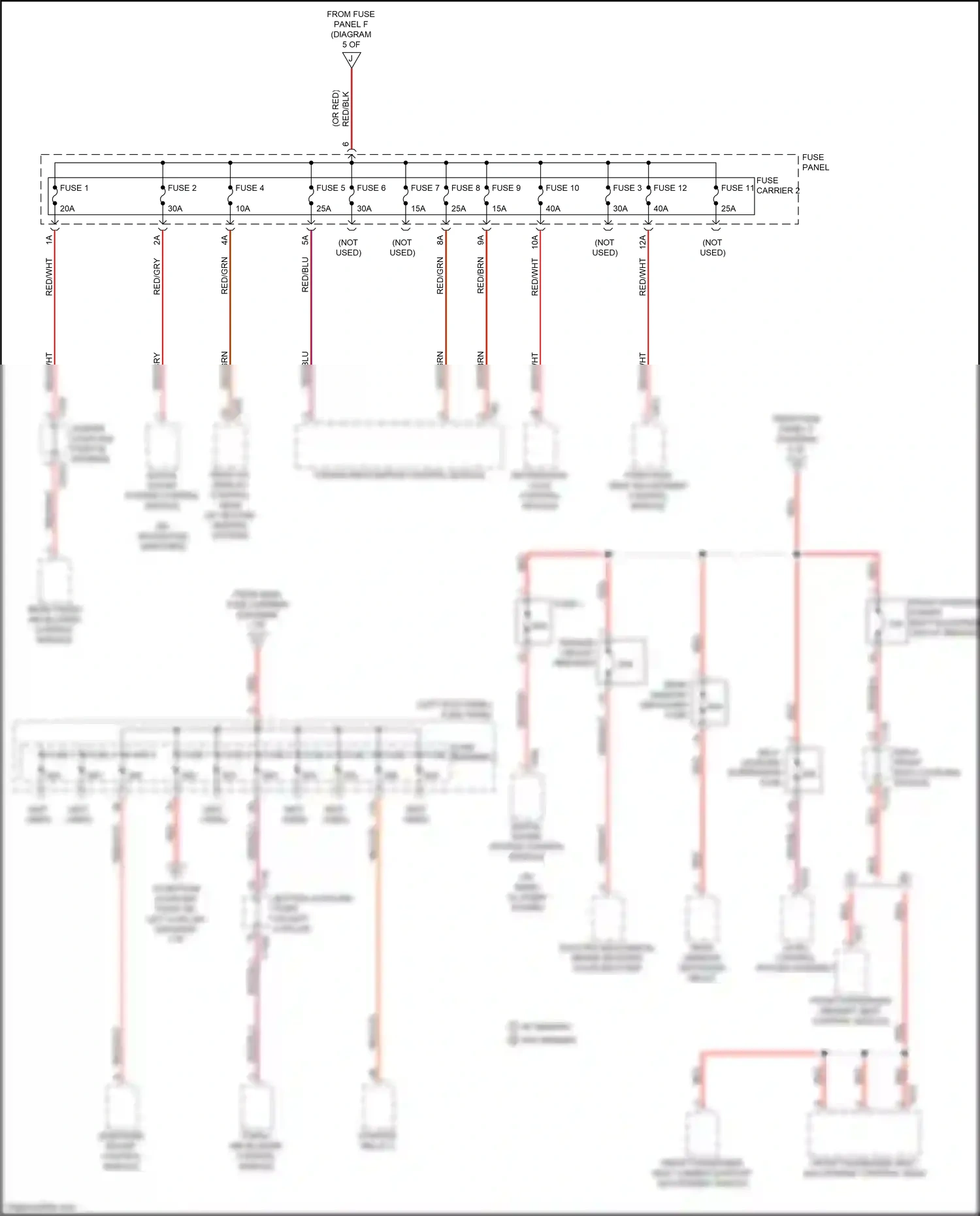 Audi Q7 4M (2015-2020) subframe mount control module wiring diagram  (2 of 2)