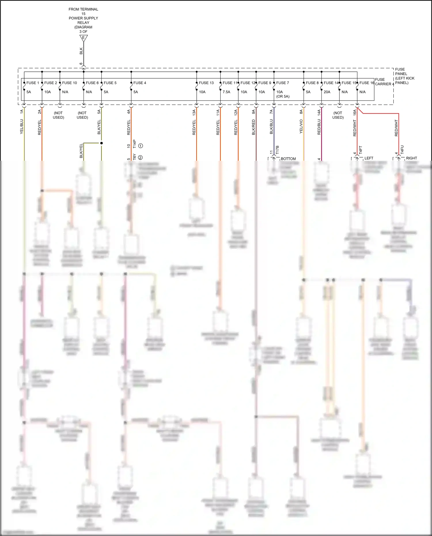 Audi Q7 4M (2015-2020) sway stabilization control module 2 wiring diagram  (5 of 5)