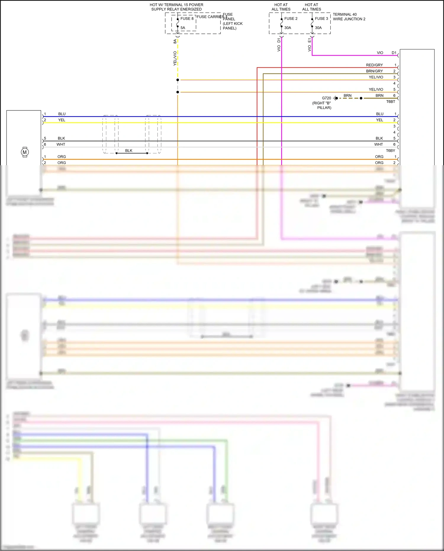 Audi Q7 4M (2015-2020) sway stabilization control module wiring diagram  (2 of 5)