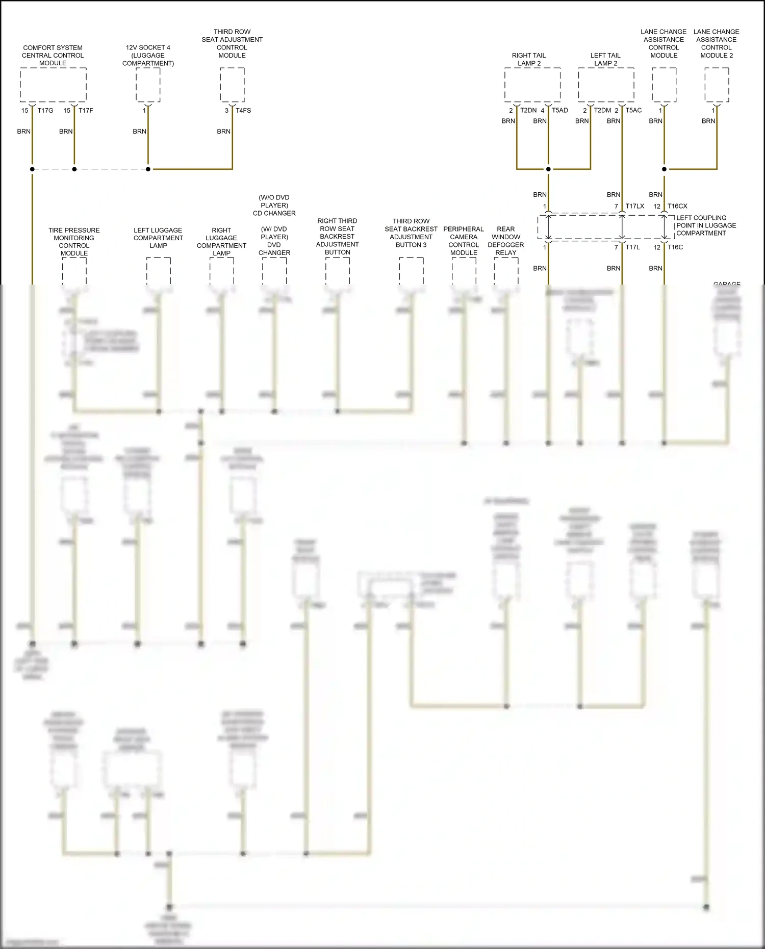 Audi Q7 4M (2015-2020) towing recognition control module wiring diagram  (5 of 10)