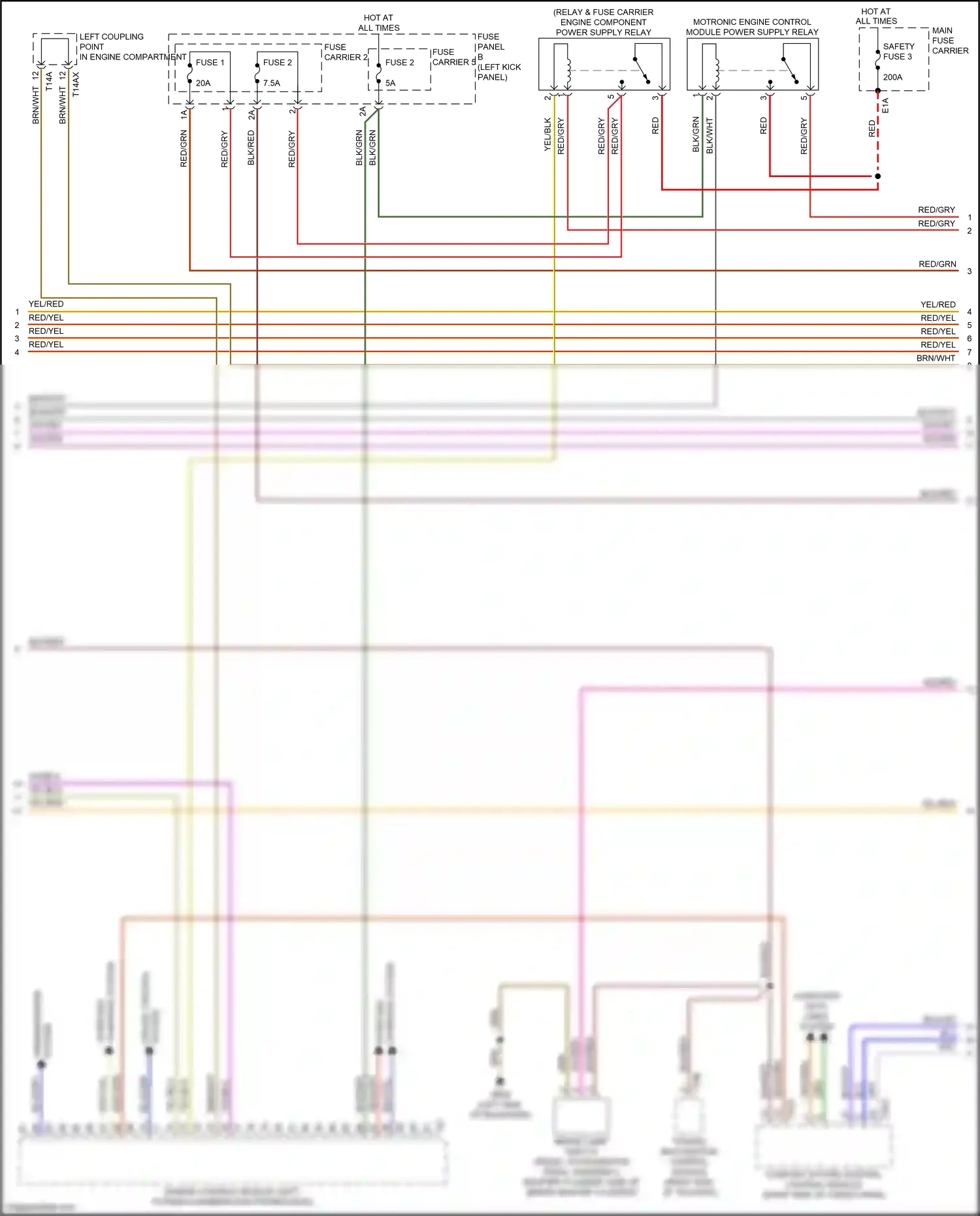 Audi Q7 4M (2015-2020) towing recognition control module wiring diagram  (10 of 10)