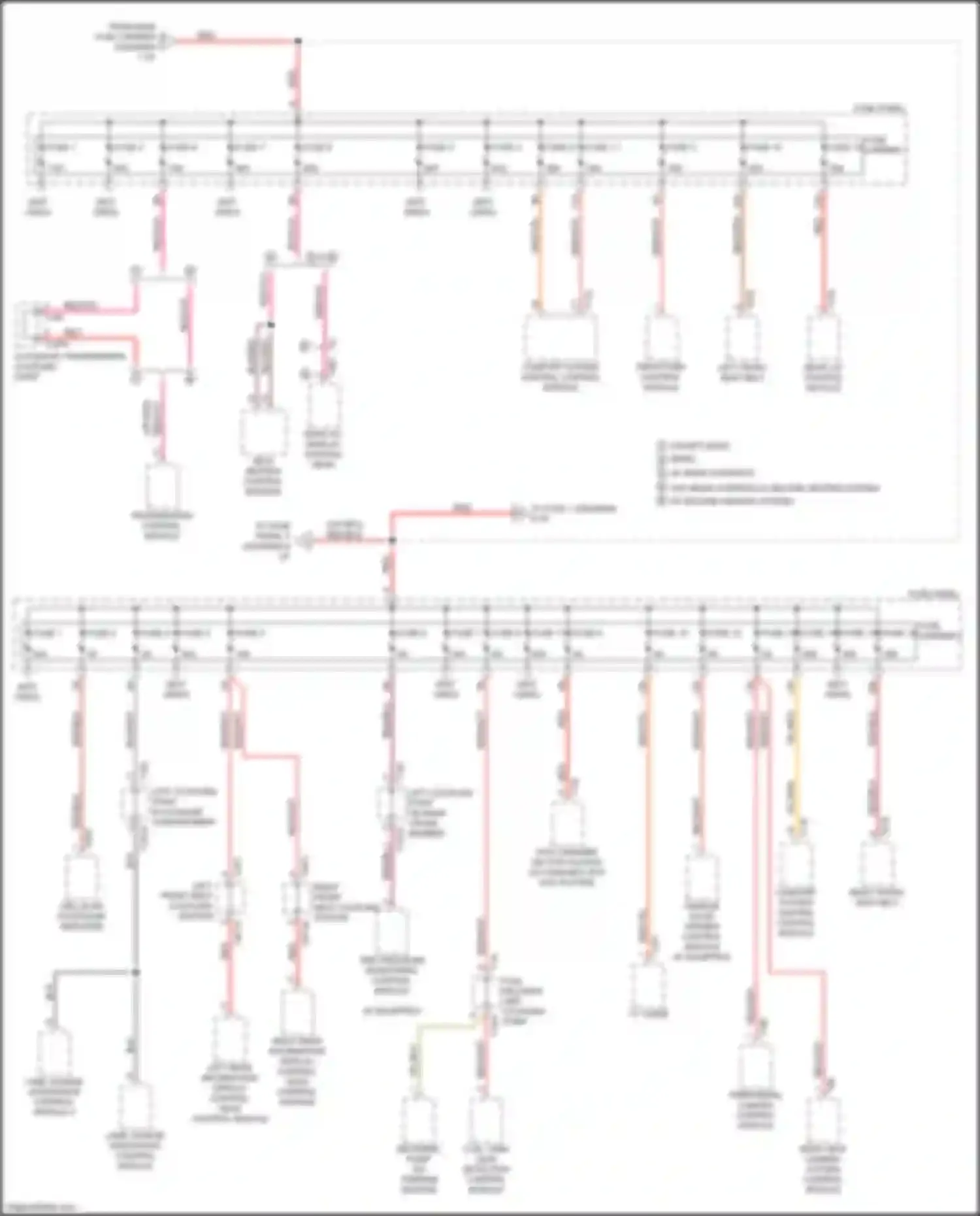 Wiring diagram transmission control module for Audi Q7 4M (2015-2020) (6 of 9)
