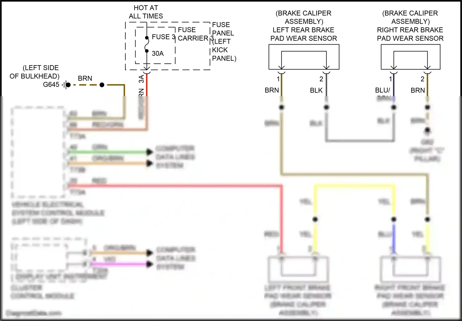 Audi Q7 4M (2015-2020) vehicle electrical system control module wiring diagram  (2 of 35)
