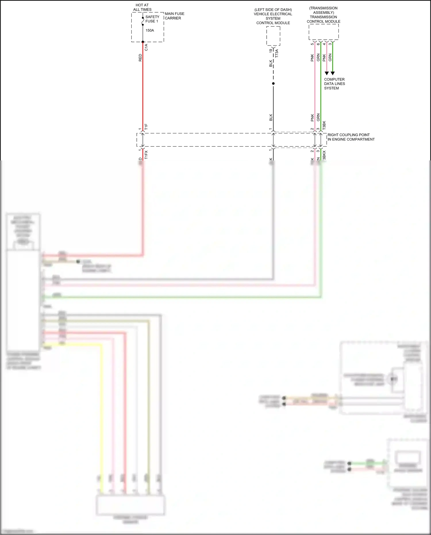Audi Q7 4M (2015-2020) vehicle electrical system control module wiring diagram  (24 of 35)