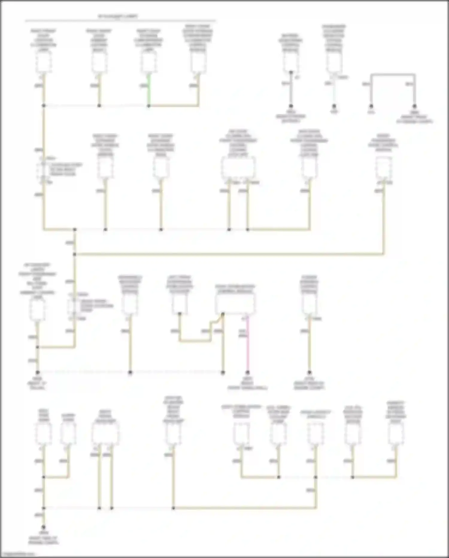 Wiring diagram w/ auxiliary lamps for Audi Q7 4M (2015-2020) (7 of 9)