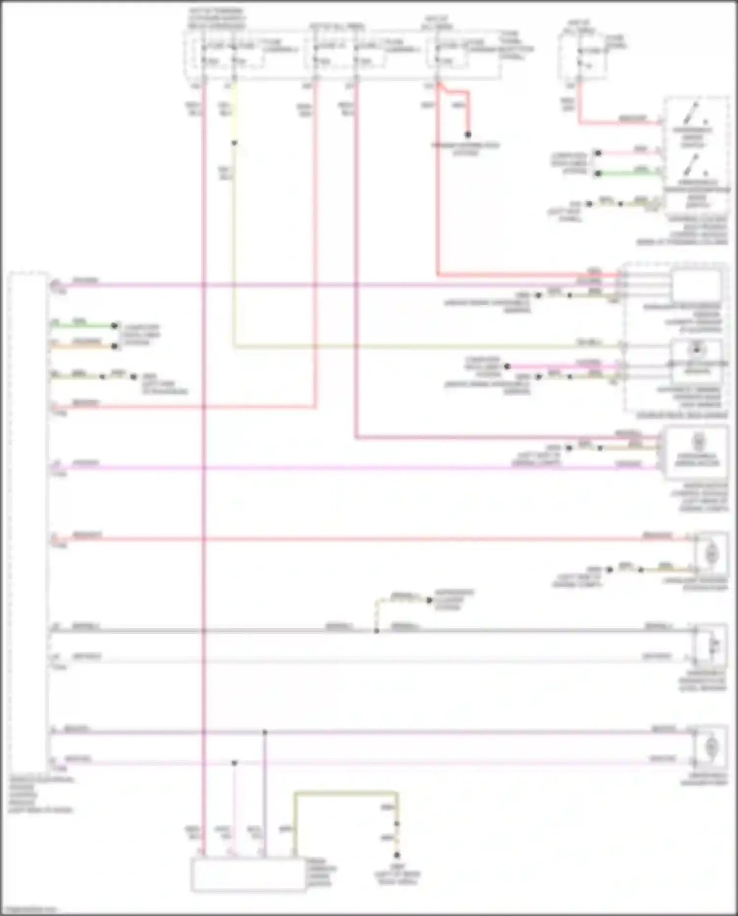 Wiring diagram windshield wiper motor for Audi Q7 4M (2015-2020) (1 of 1)