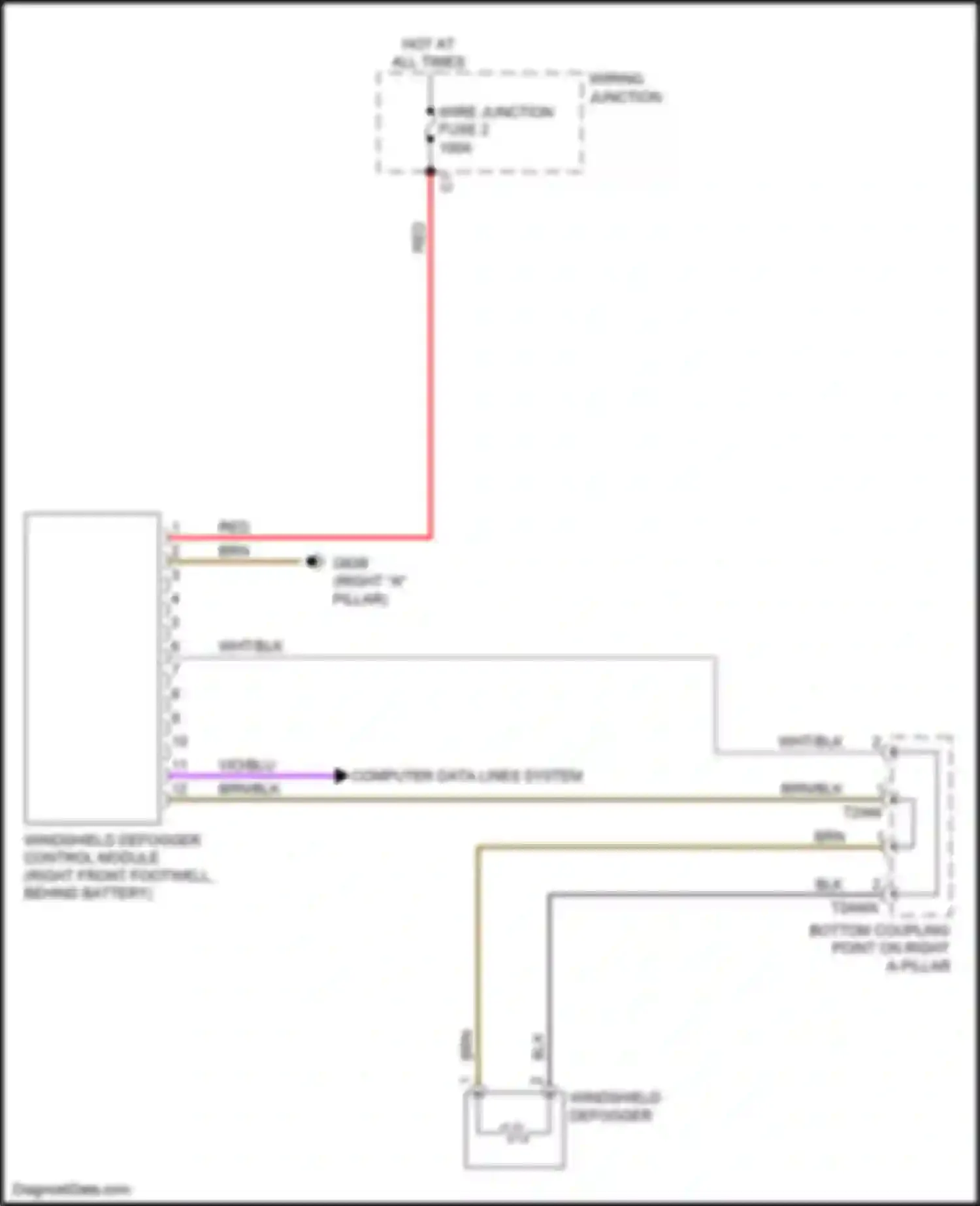Wiring diagram wiring junction for Audi Q7 4M (2015-2020) (1 of 1)