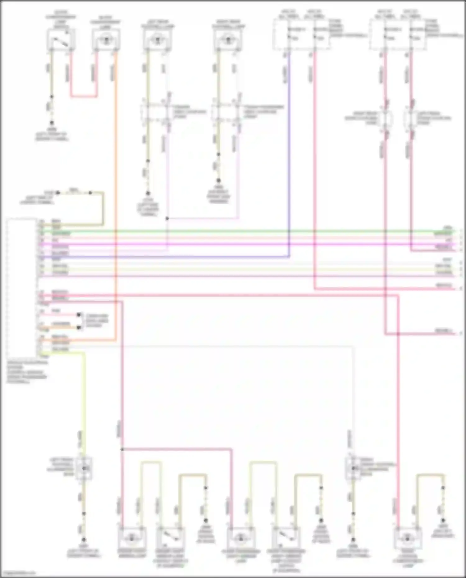 Q8 Sportback e-tron Audi I (2022-2024): Courtesy lamps circuit (1 of 6)