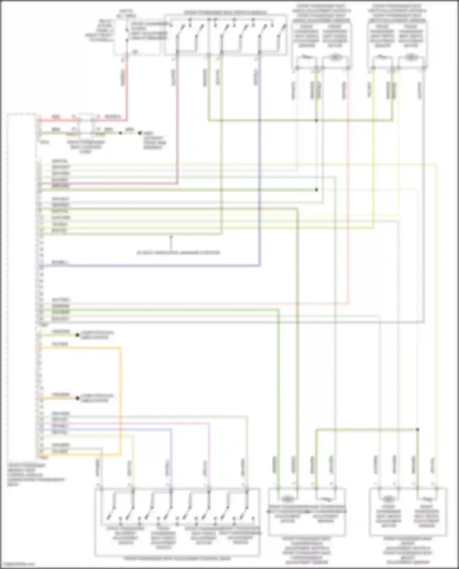 Q8 Sportback e-tron Audi I (2022-2024): Passenger"s memory seat circuit (1 of 2)
