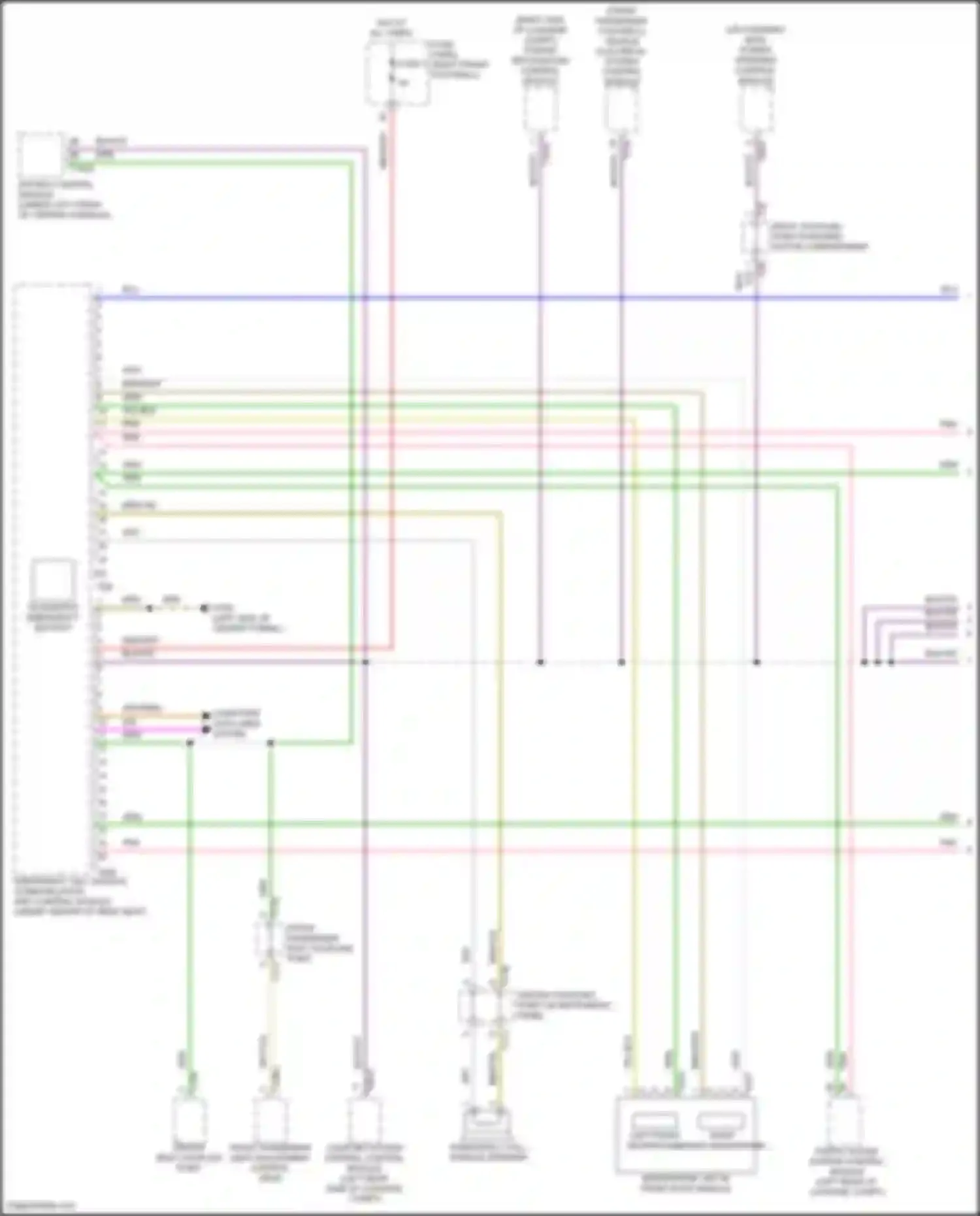 Q8 Sportback e-tron Audi I (2022-2024): Emergency call circuit (1 of 2)