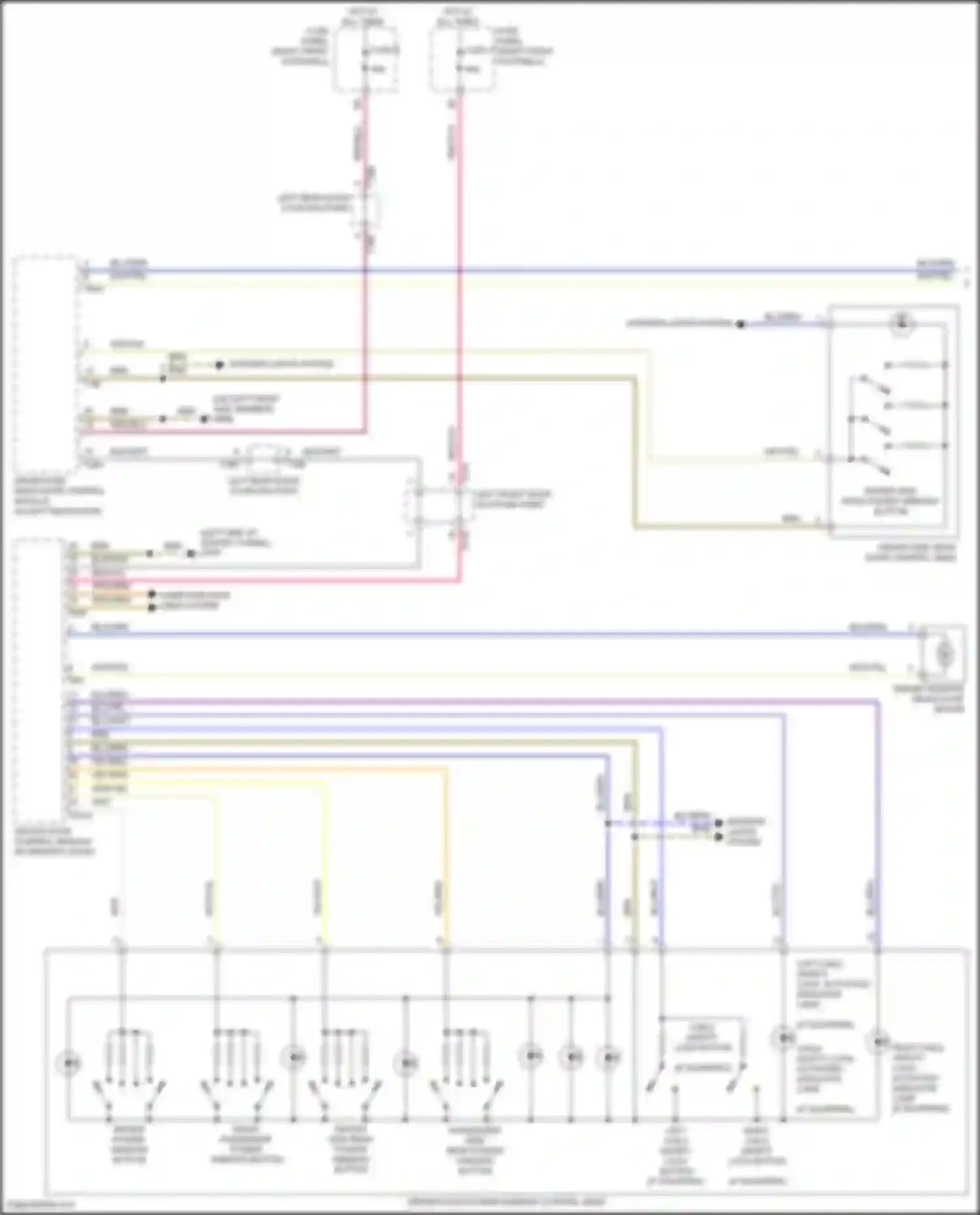 Q8 Sportback e-tron Audi I (2022-2024): Power windows circuit (1 of 2)