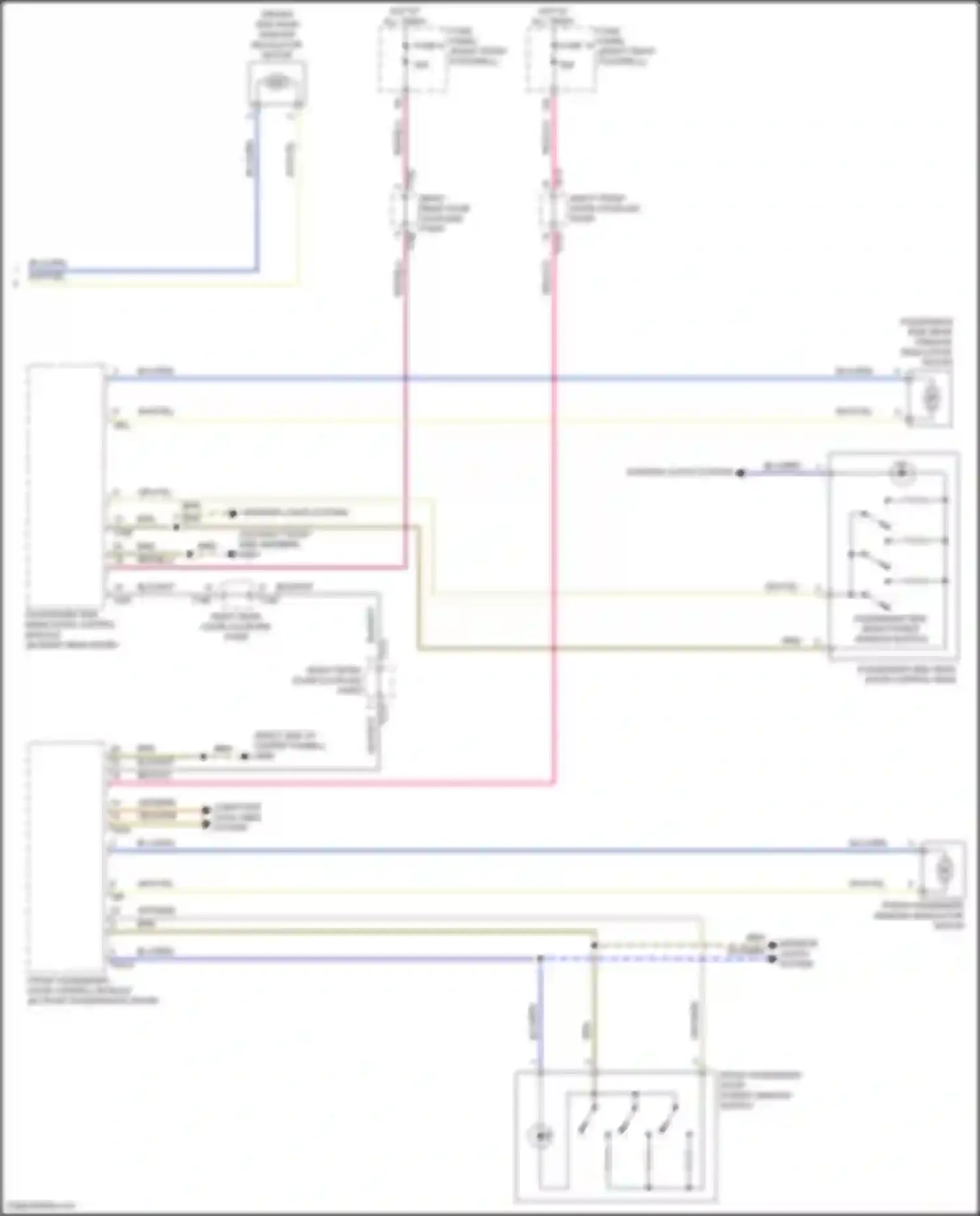 Q8 Sportback e-tron Audi I (2022-2024): Power windows circuit (2 of 2)