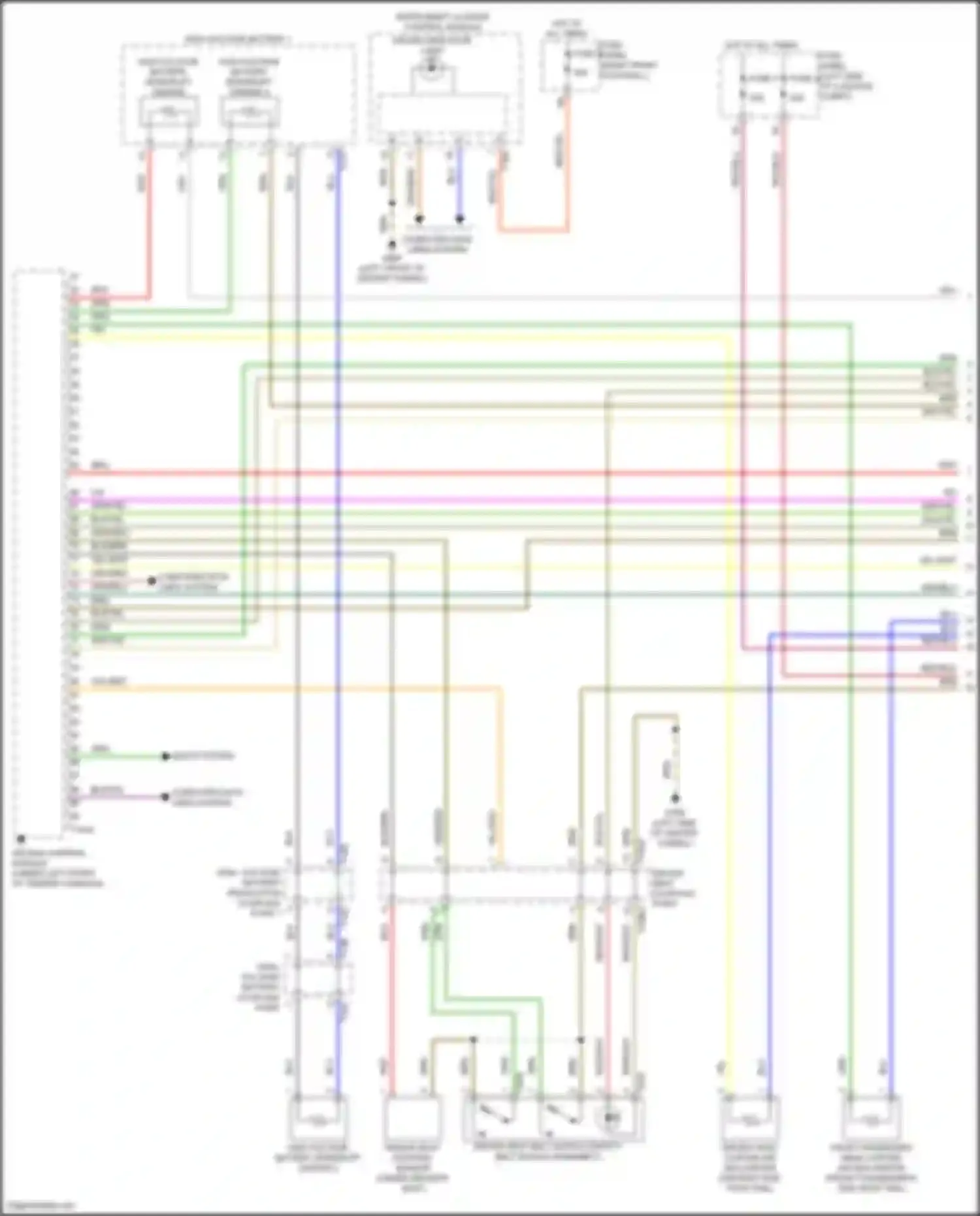 Q8 Sportback e-tron Audi I (2022-2024): Supplemental restraints circuit (1 of 5)