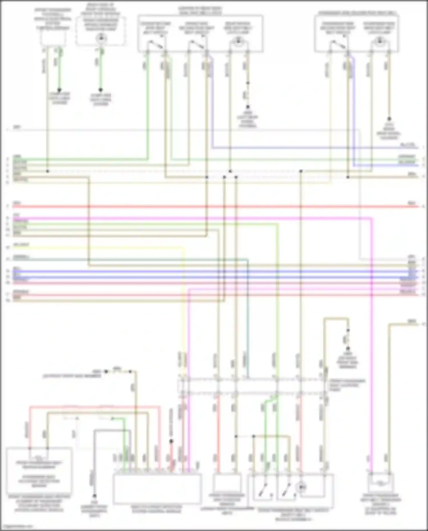 Q8 Sportback e-tron Audi I (2022-2024): Supplemental restraints circuit (2 of 5)