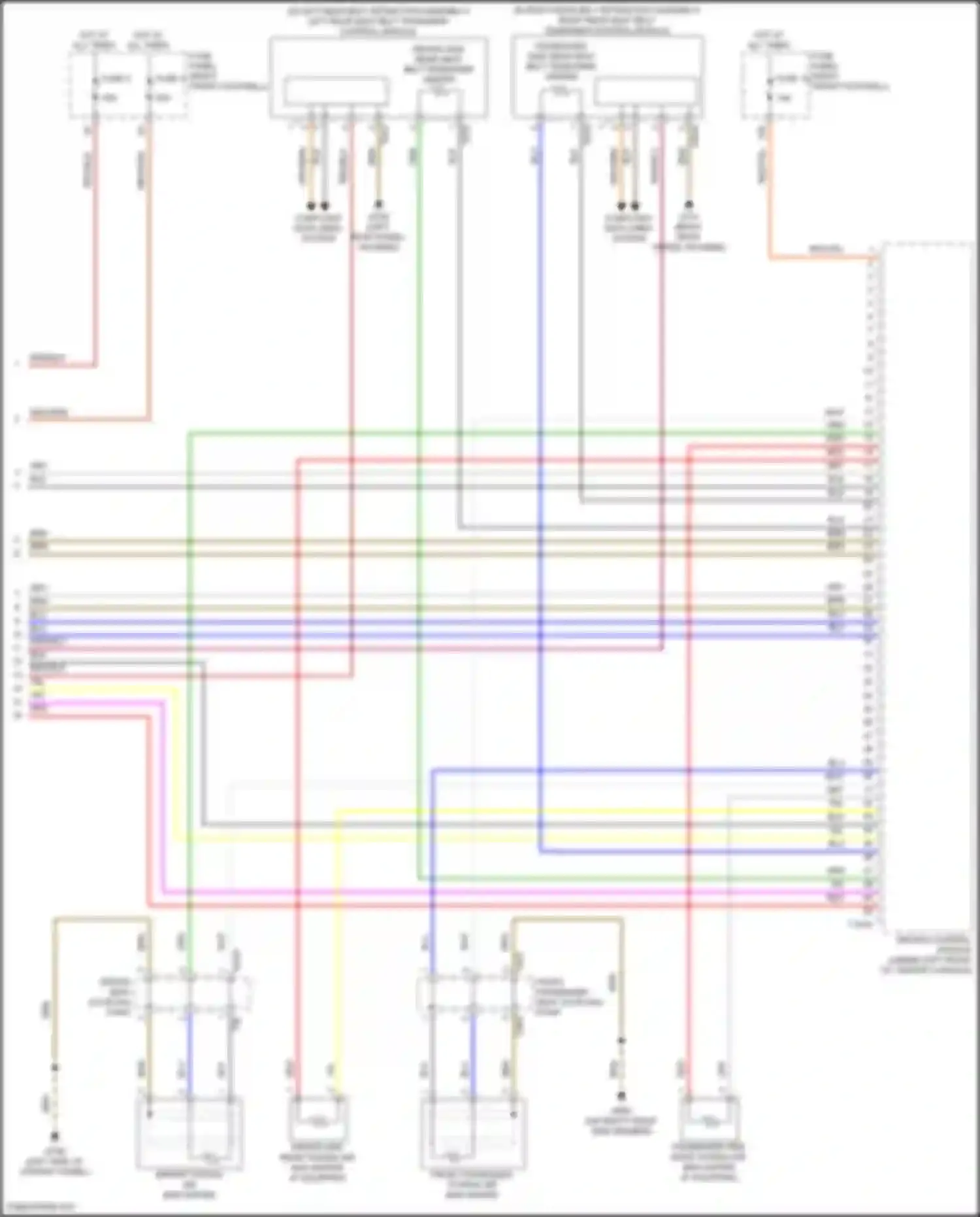 Q8 Sportback e-tron Audi I (2022-2024): Supplemental restraints circuit (5 of 5)