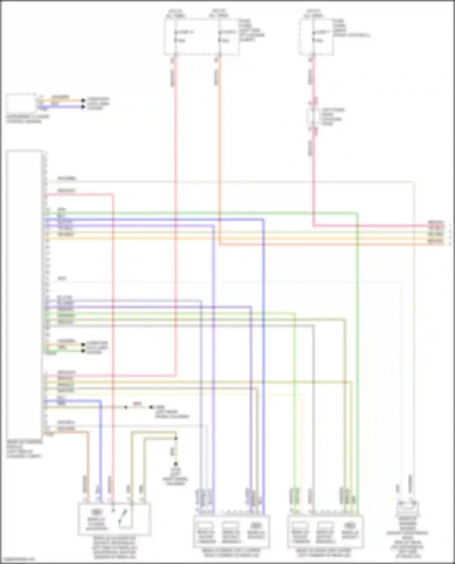 Q8 Sportback e-tron Audi I (2022-2024): Trunk & fuel door release circuit (1 of 2)