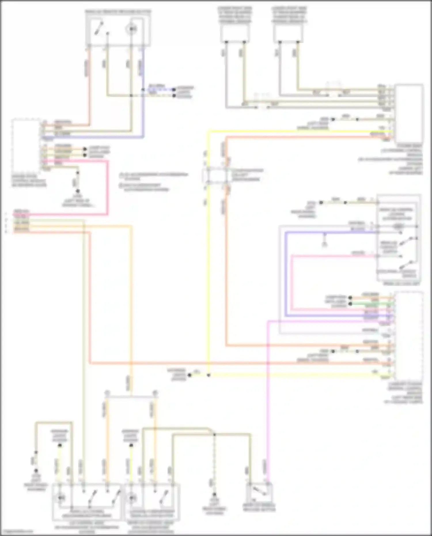 Q8 Sportback e-tron Audi I (2022-2024): Trunk & fuel door release circuit (2 of 2)