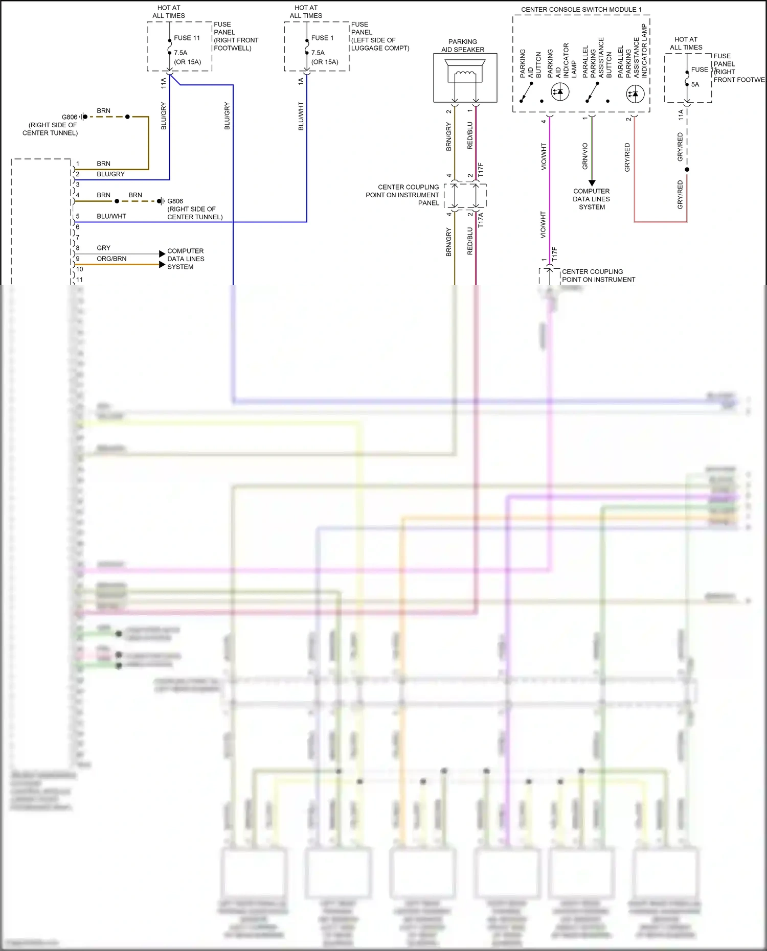 Audi Q8 Sportback e-tron I (2022-2024) computer data lines system wiring diagram  (97 of 207)