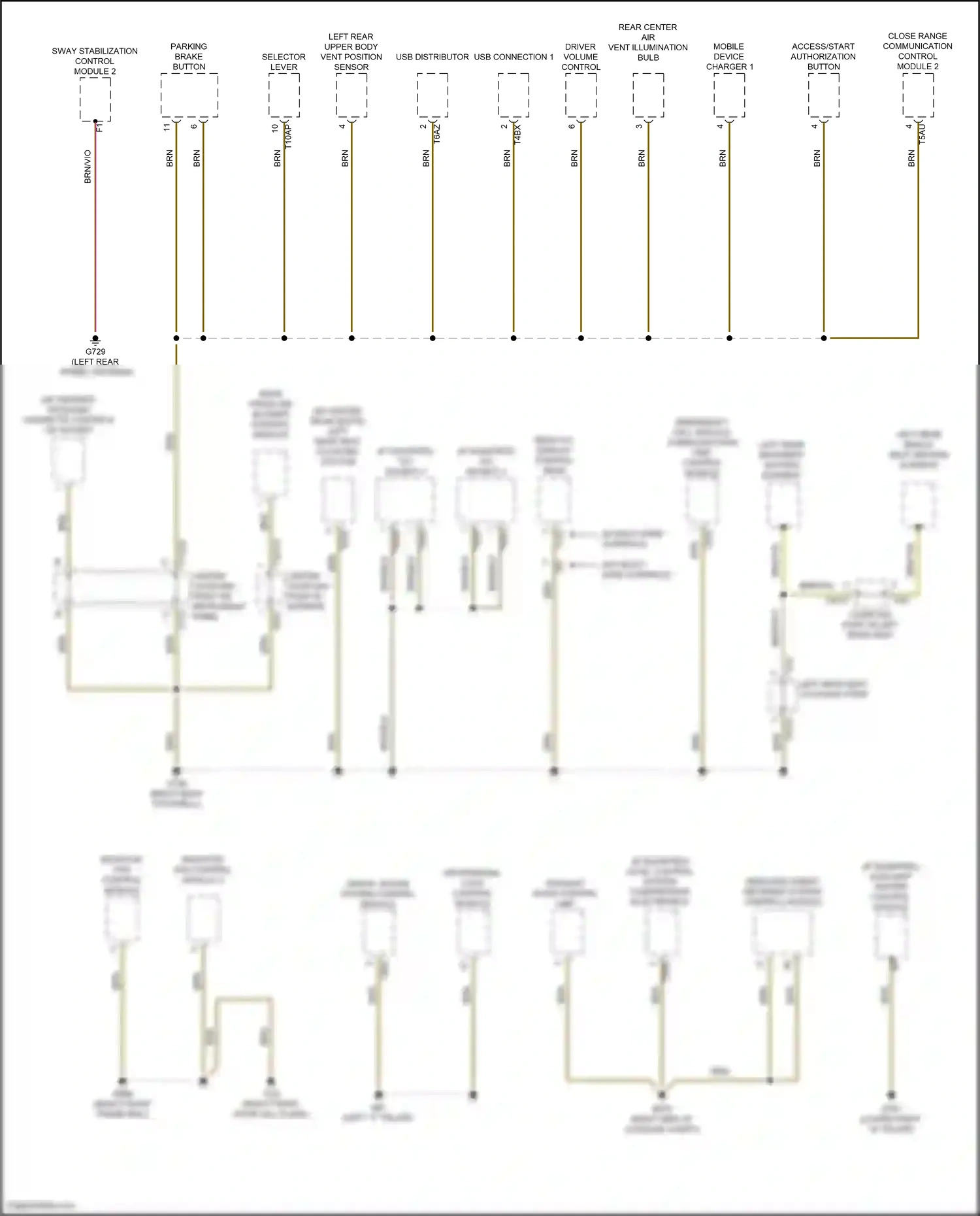 Audi Q8 Sportback e-tron I (2022-2024) level control system compressor electronics wiring diagram  (4 of 7)