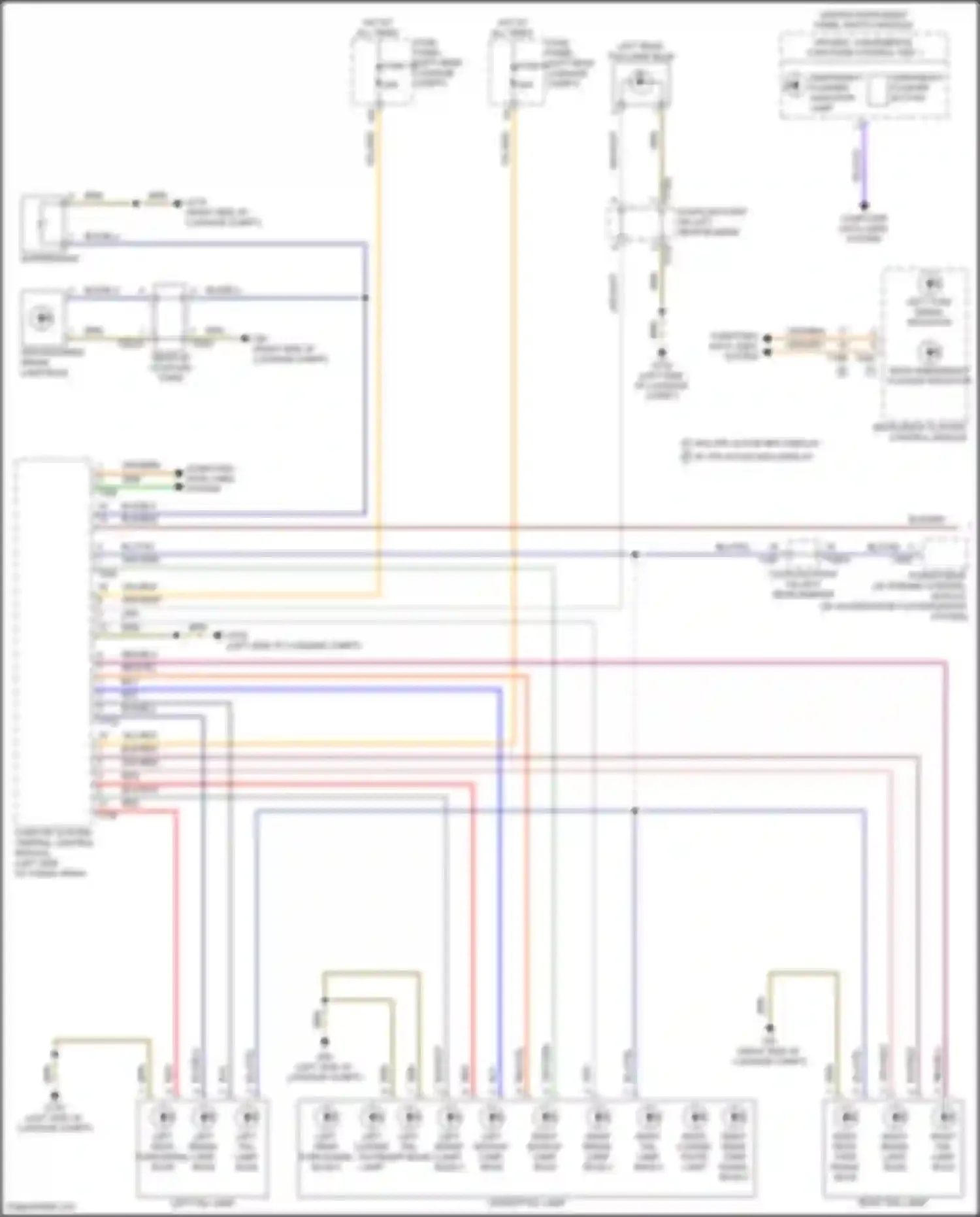 Q8 Audi I facelift (2023-2024): Exterior lamps circuit (1 of 3)