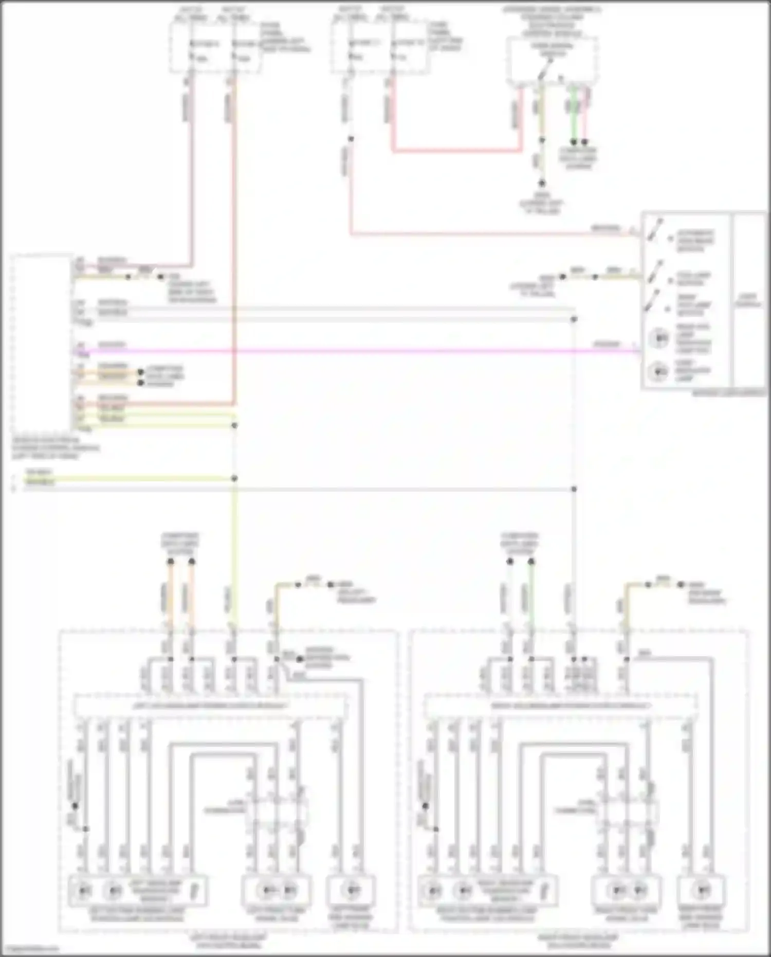 Q8 Audi I facelift (2023-2024): Exterior lamps circuit (3 of 3)