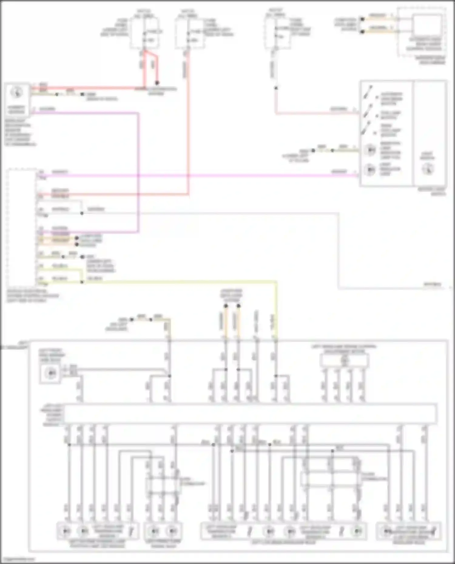 Q8 Audi I facelift (2023-2024): Headlights circuit, w/o matrix beam (1 of 2)