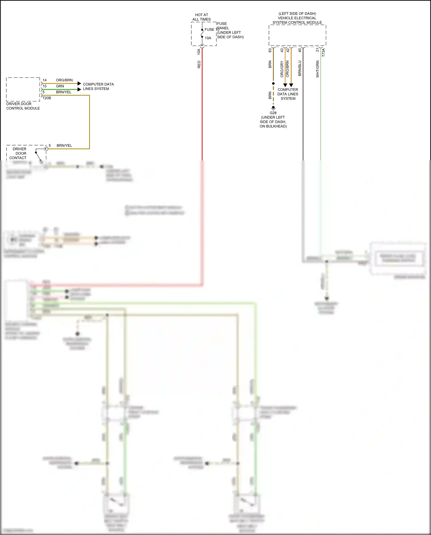 Audi Q8 I facelift (2023-2024) computer data lines system wiring diagram  (79 of 137)