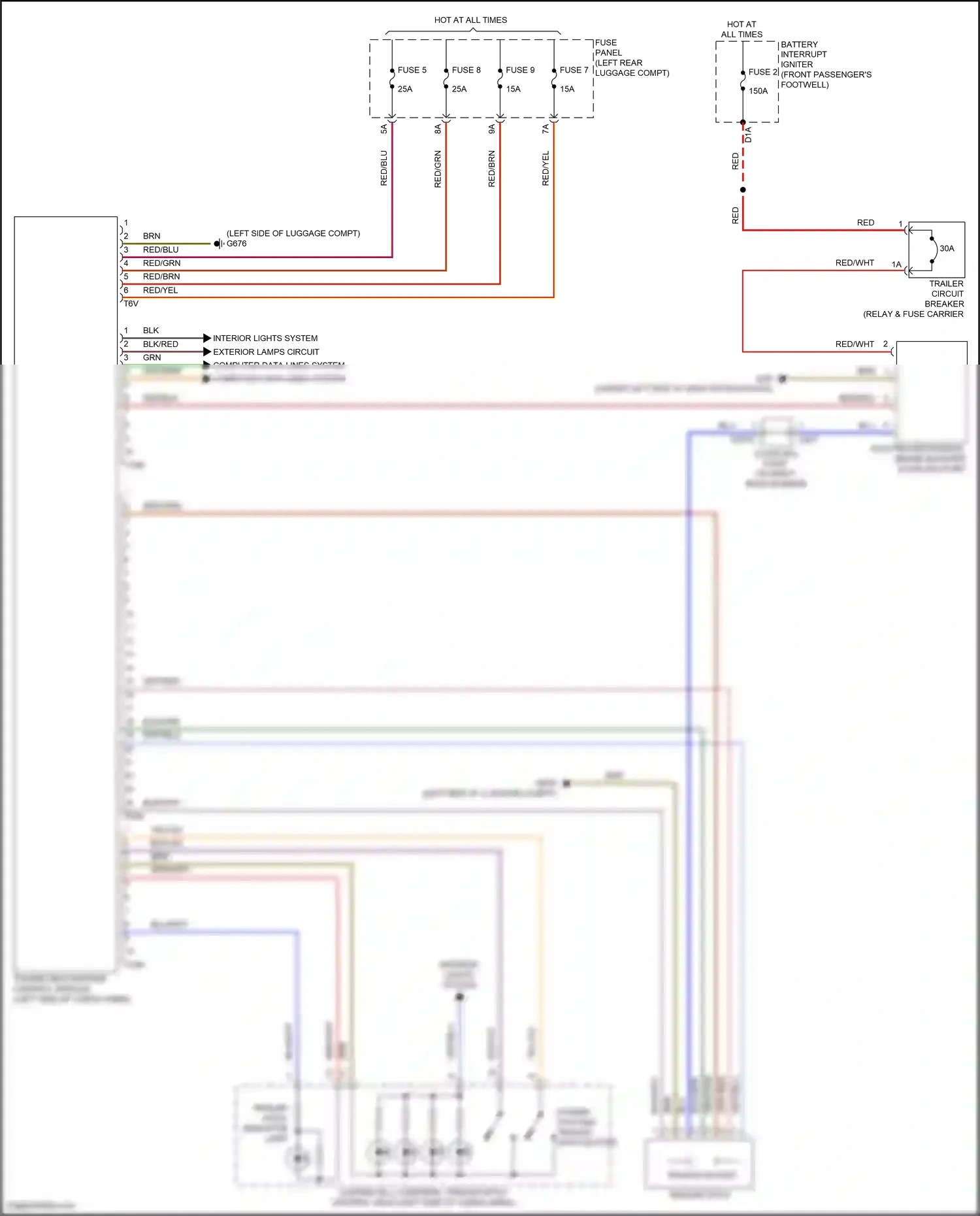 Audi Q8 I facelift (2023-2024) computer data lines system wiring diagram  (50 of 137)