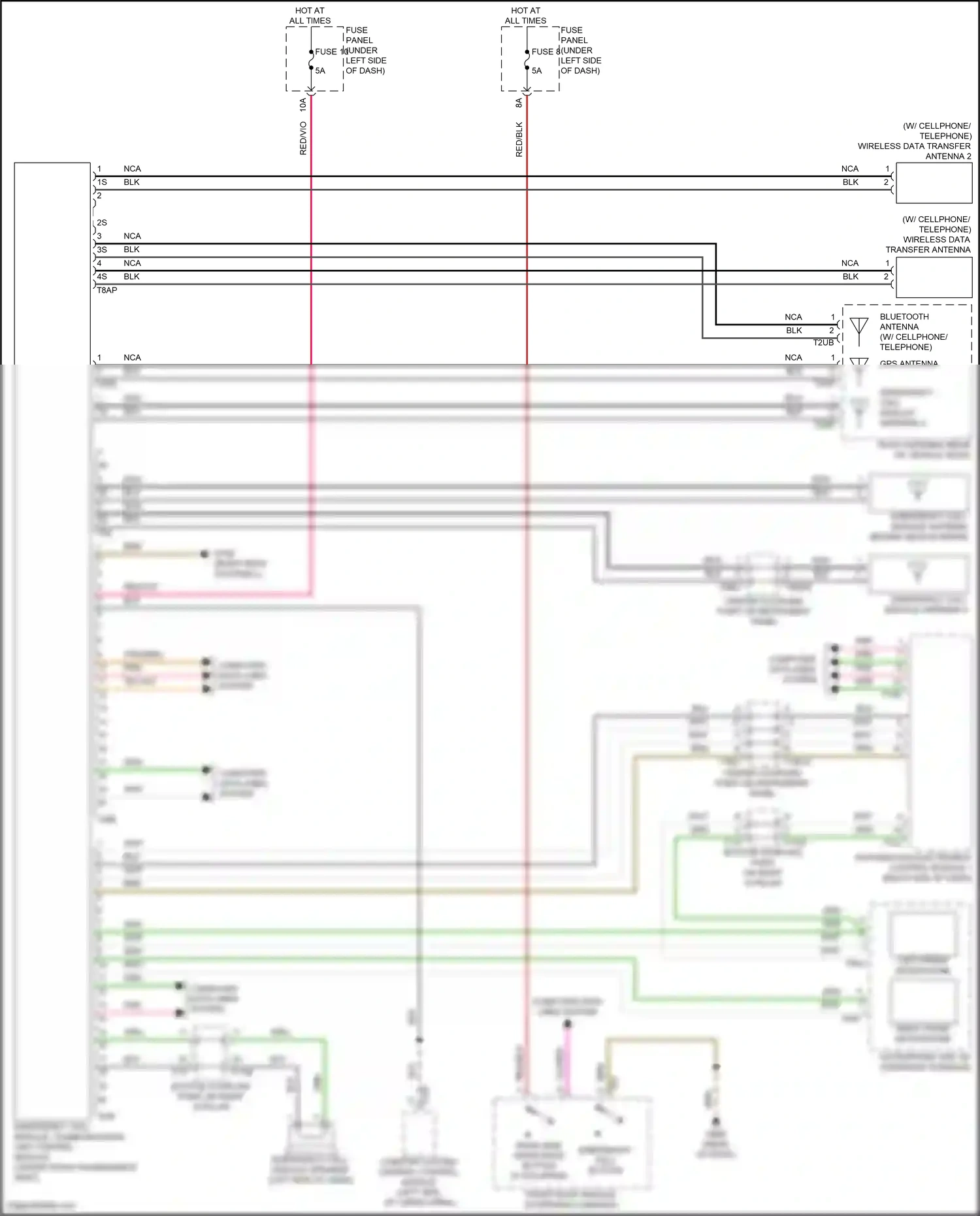 Audi Q8 I facelift (2023-2024) computer data lines system wiring diagram  (11 of 137)