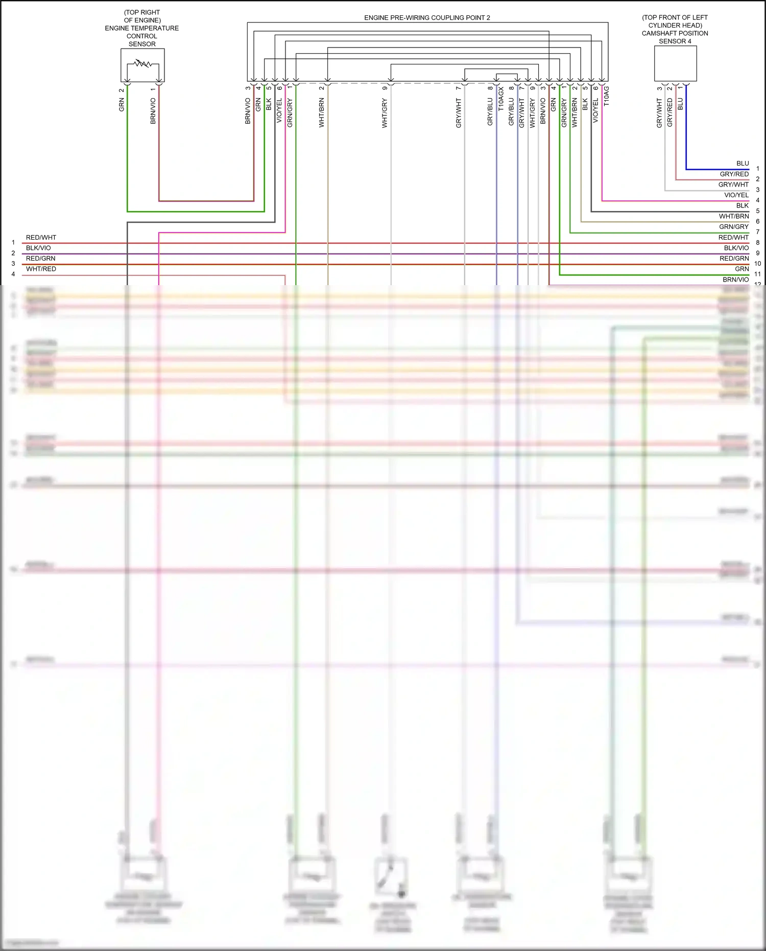 Audi Q8 I facelift (2023-2024) engine temperature control sensor wiring diagram  (1 of 1)