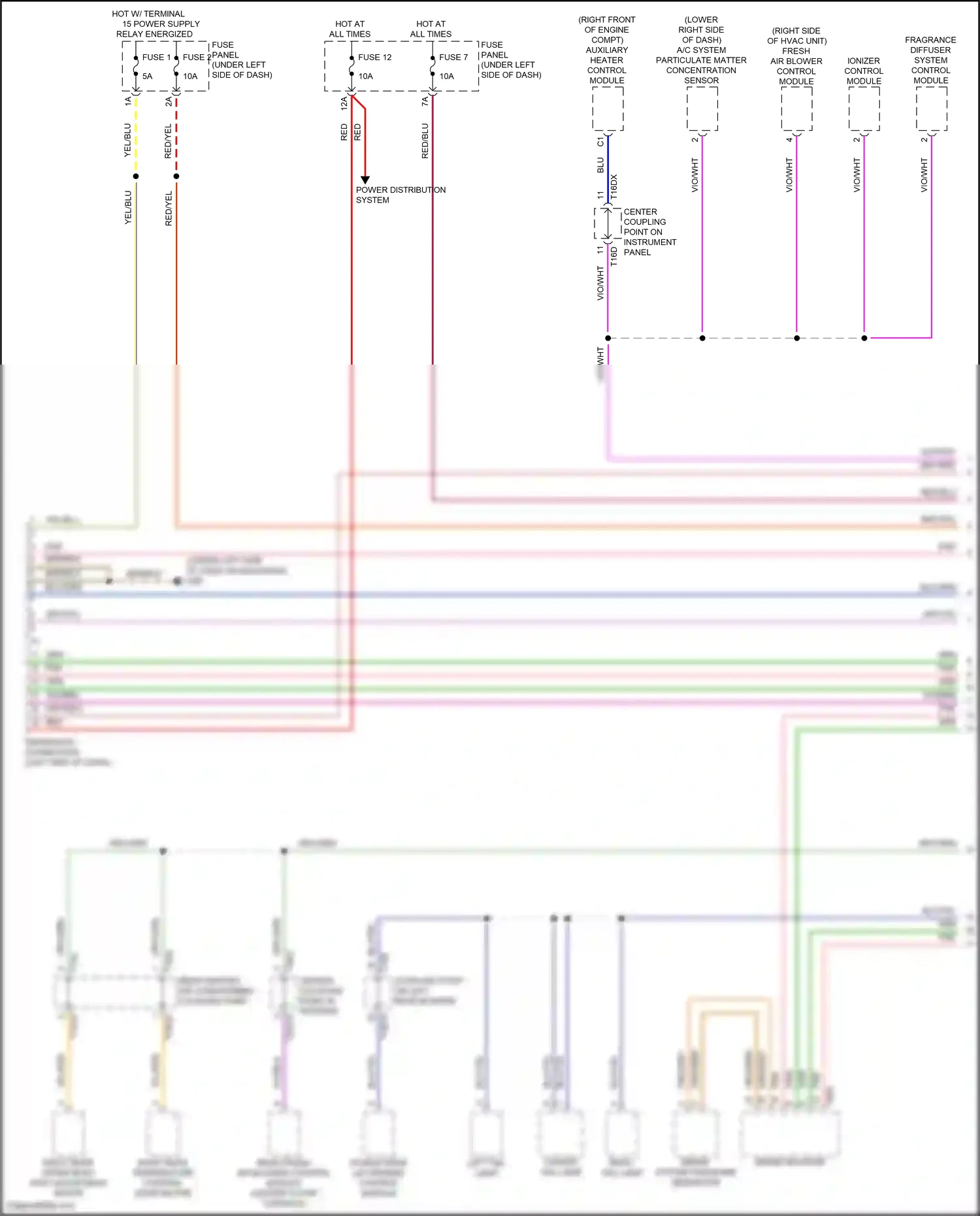 Audi Q8 I facelift (2023-2024) fragrance diffuser system control module wiring diagram  (4 of 6)