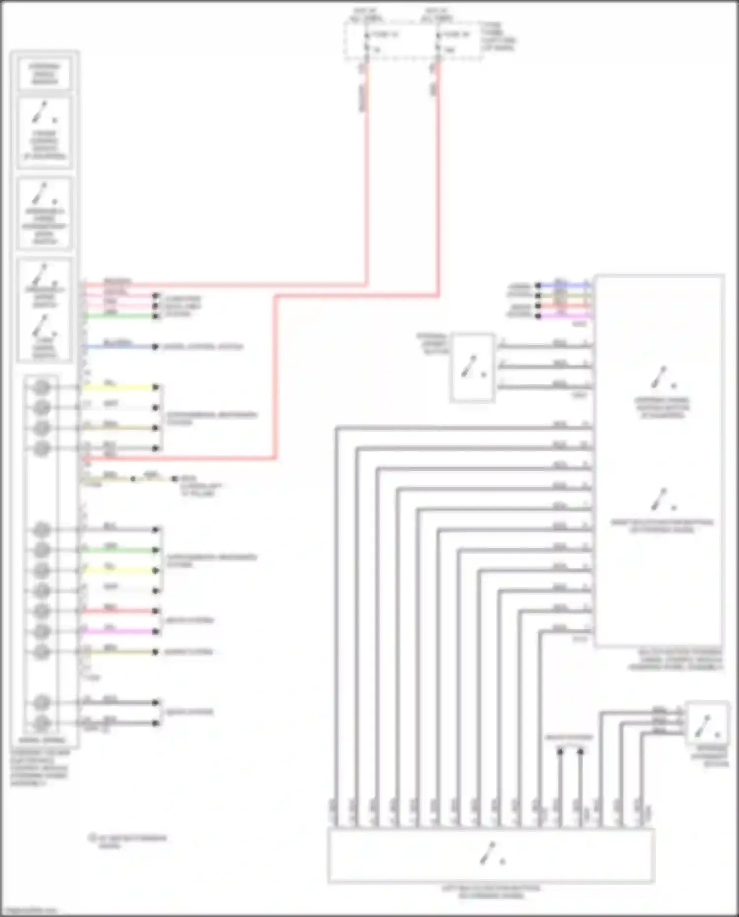 Q8 Audi I (2018-2023): Steering column electronic systems control module circuit