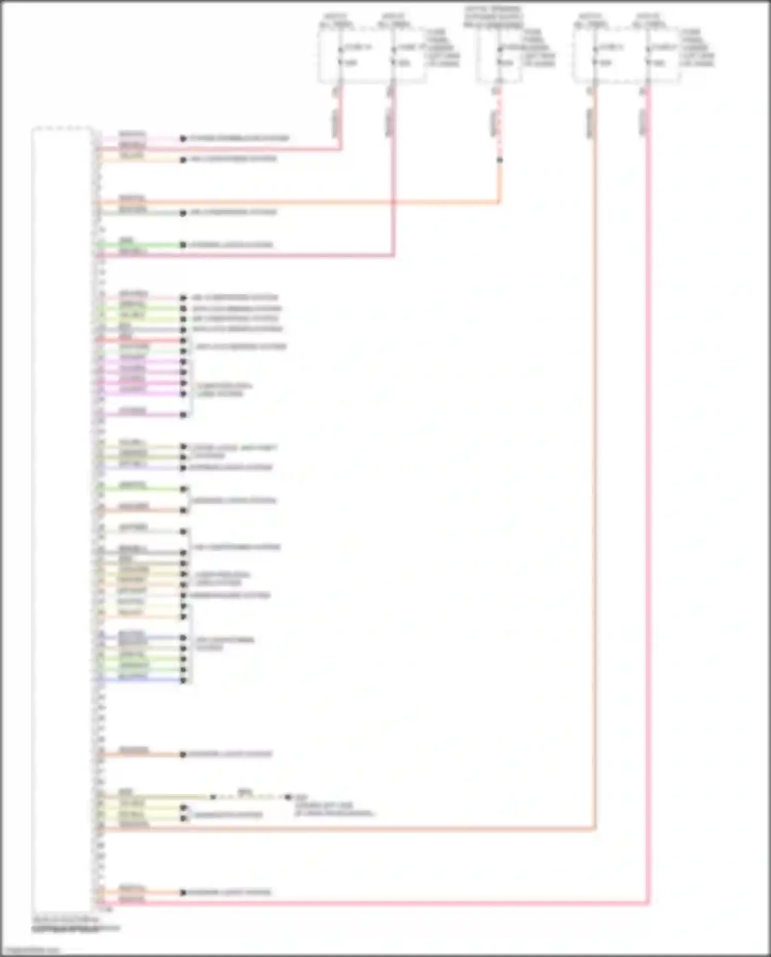 Q8 Audi I (2018-2023): Vehicle electrical system control module circuit (2 of 2)