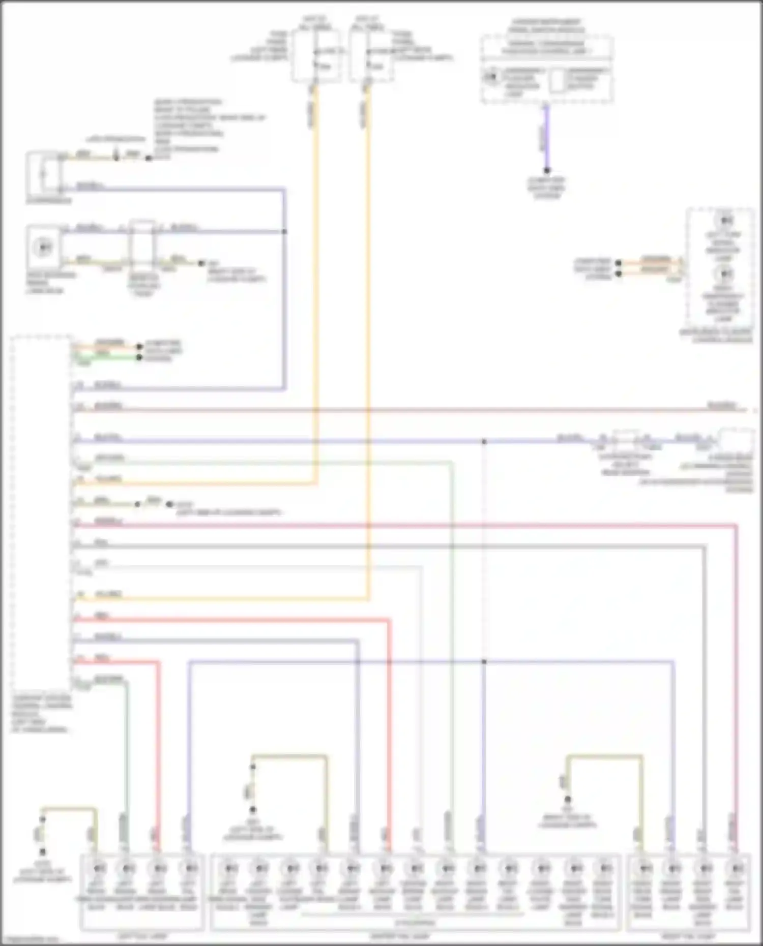 Q8 Audi I (2018-2023): Exterior lamps circuit (1 of 3)
