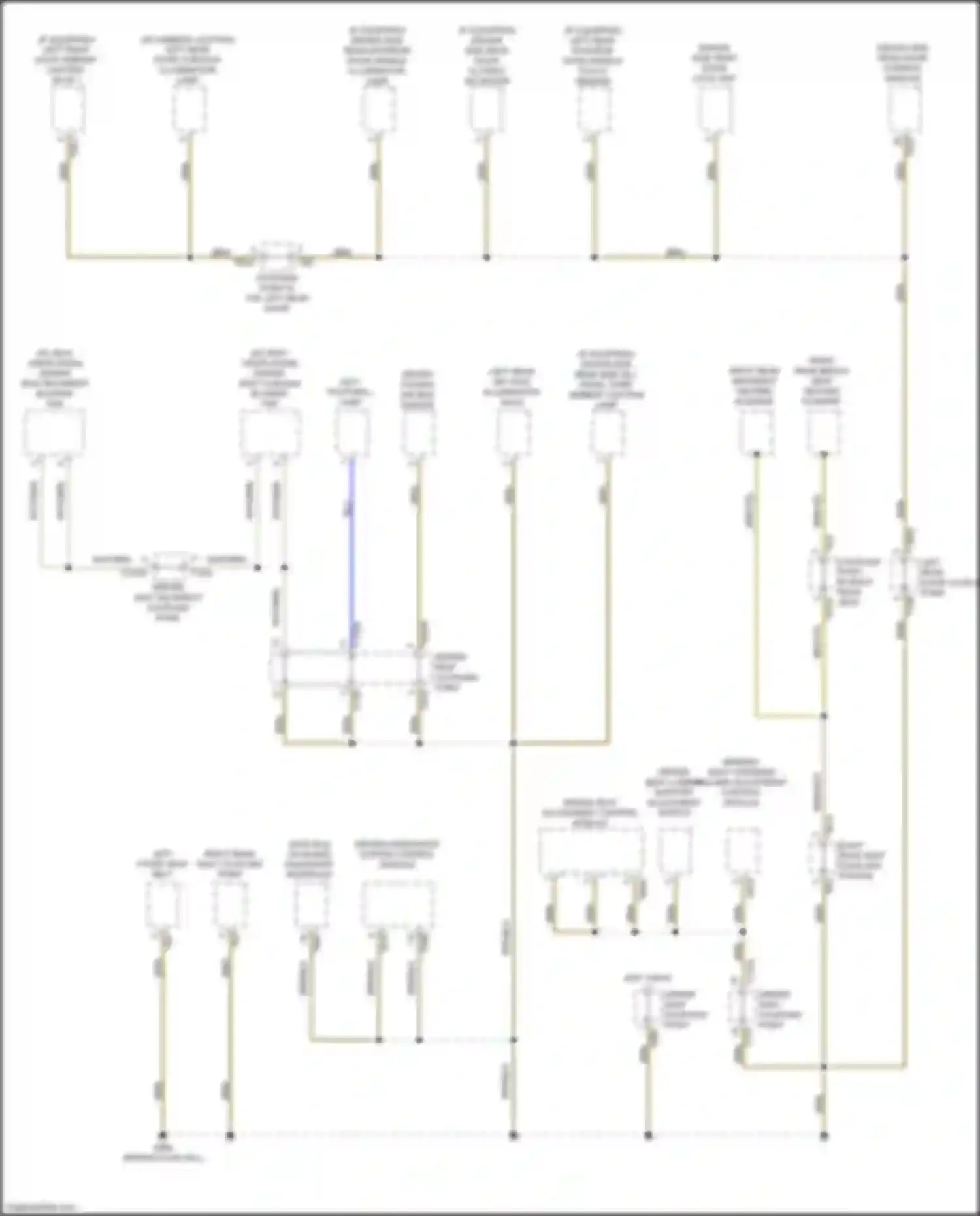 Q8 Audi I (2018-2023): Ground distribution circuit (2 of 7)