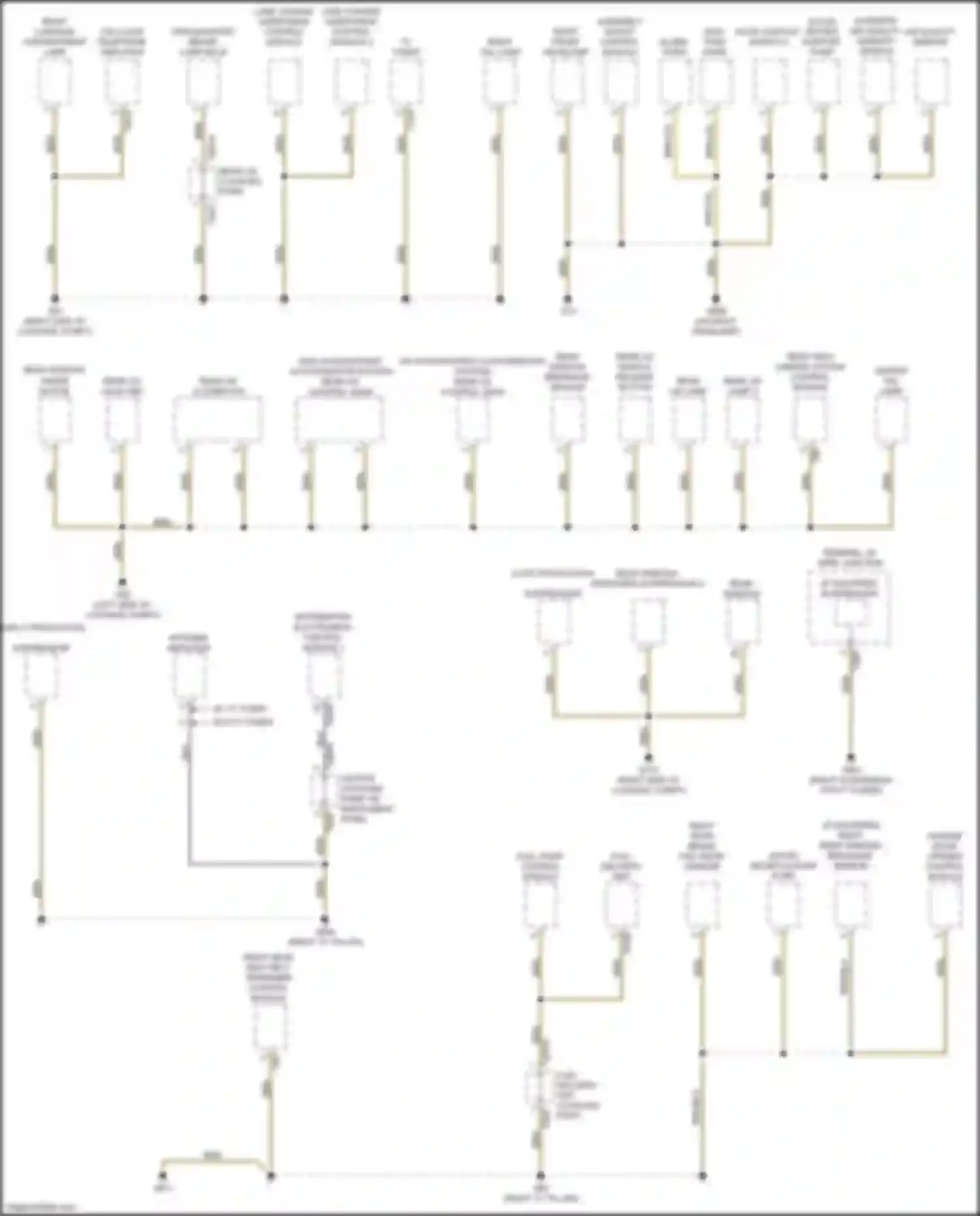 Q8 Audi I (2018-2023): Ground distribution circuit (5 of 7)