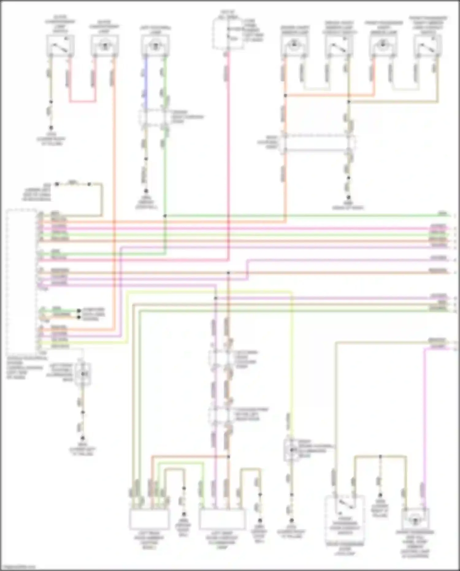 Q8 Audi I (2018-2023): Courtesy lamps circuit (1 of 6)