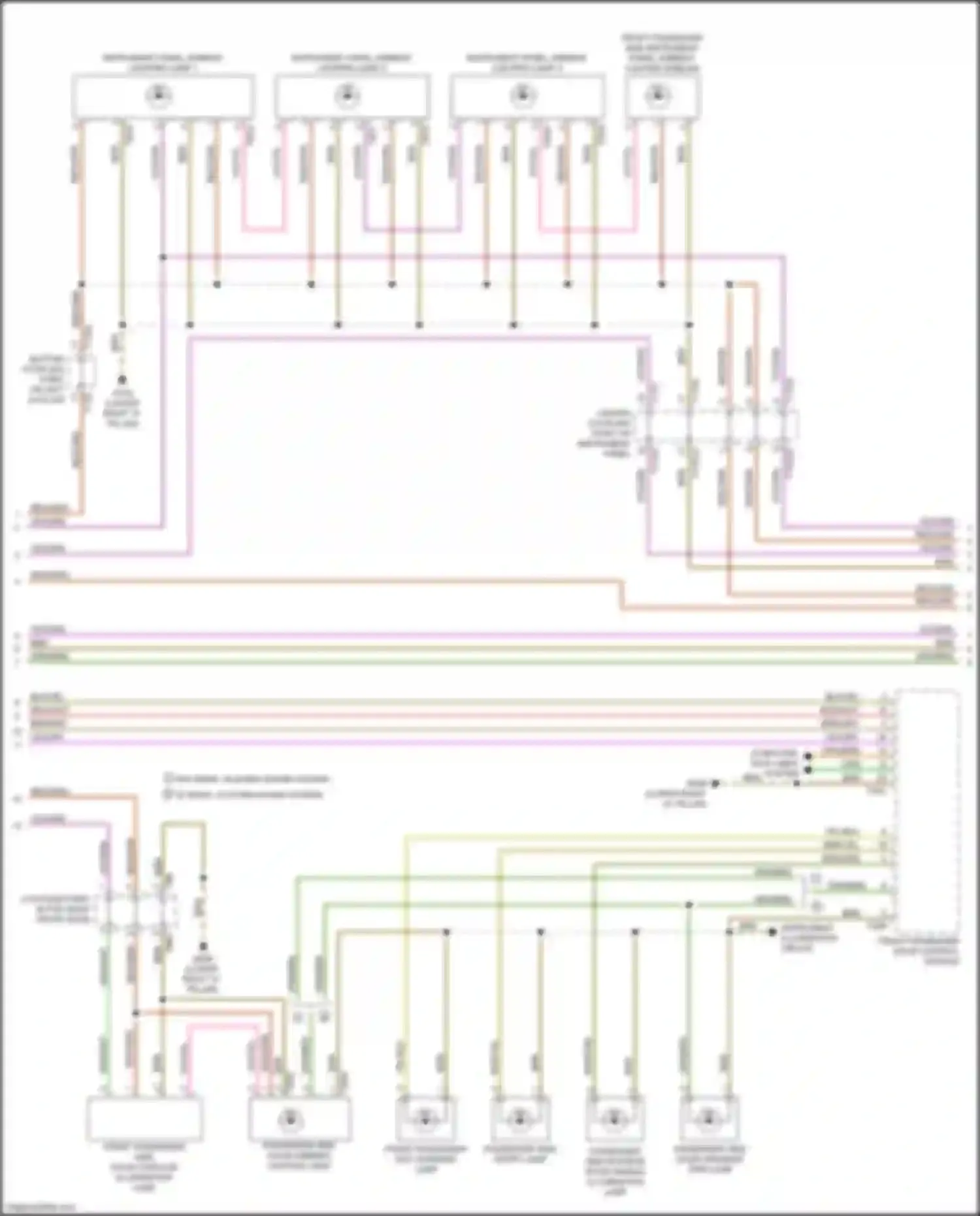 Q8 Audi I (2018-2023): Courtesy lamps circuit (3 of 6)