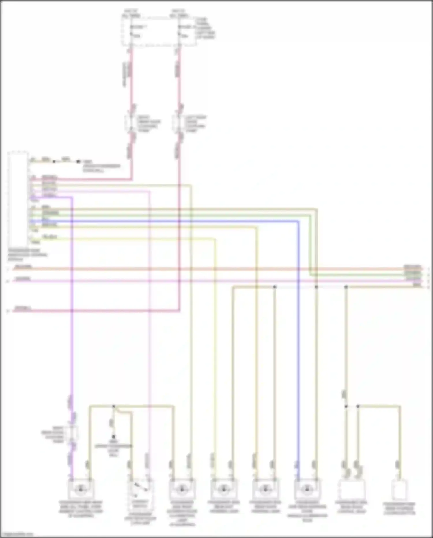 Q8 Audi I (2018-2023): Courtesy lamps circuit (5 of 6)