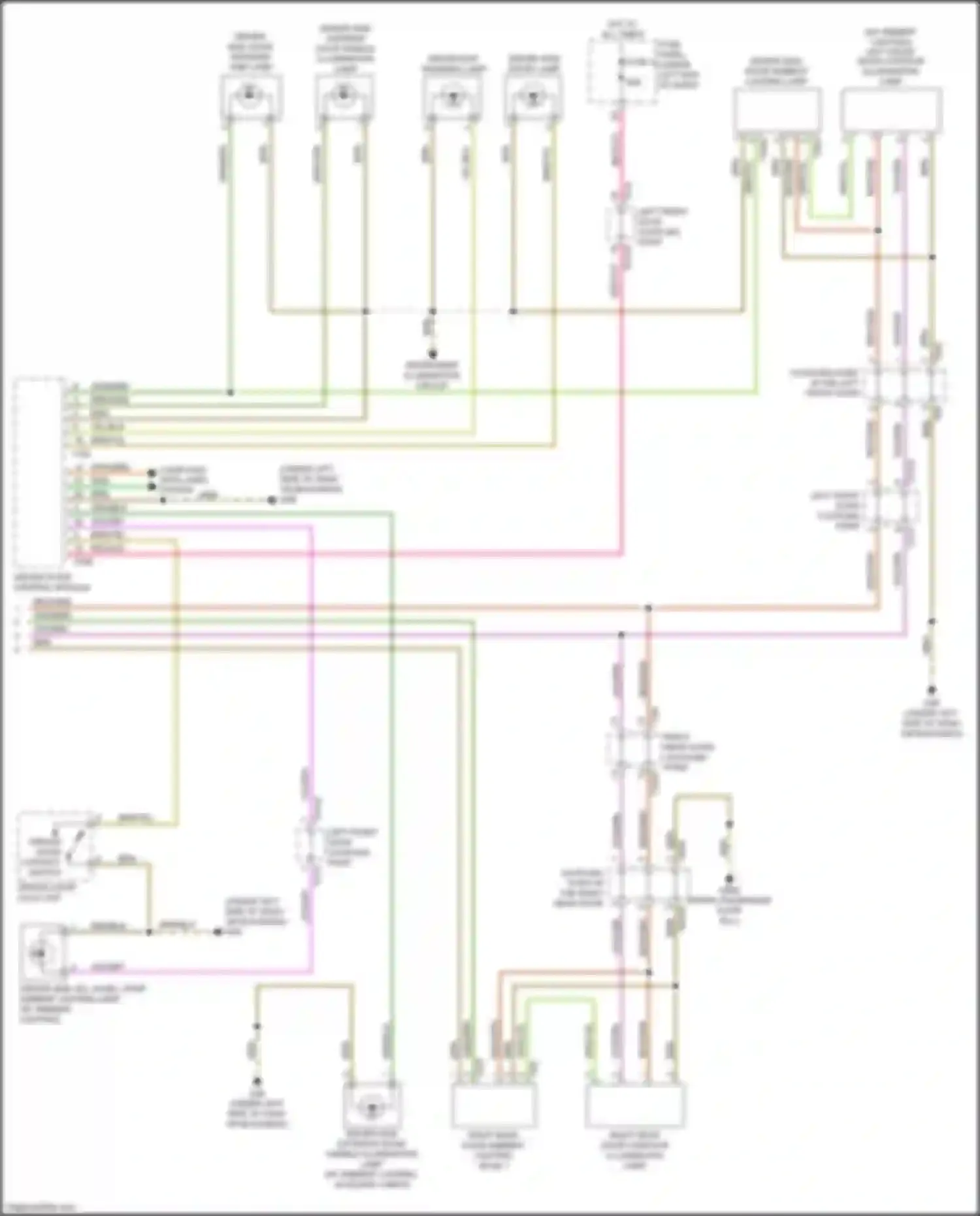 Q8 Audi I (2018-2023): Courtesy lamps circuit (6 of 6)