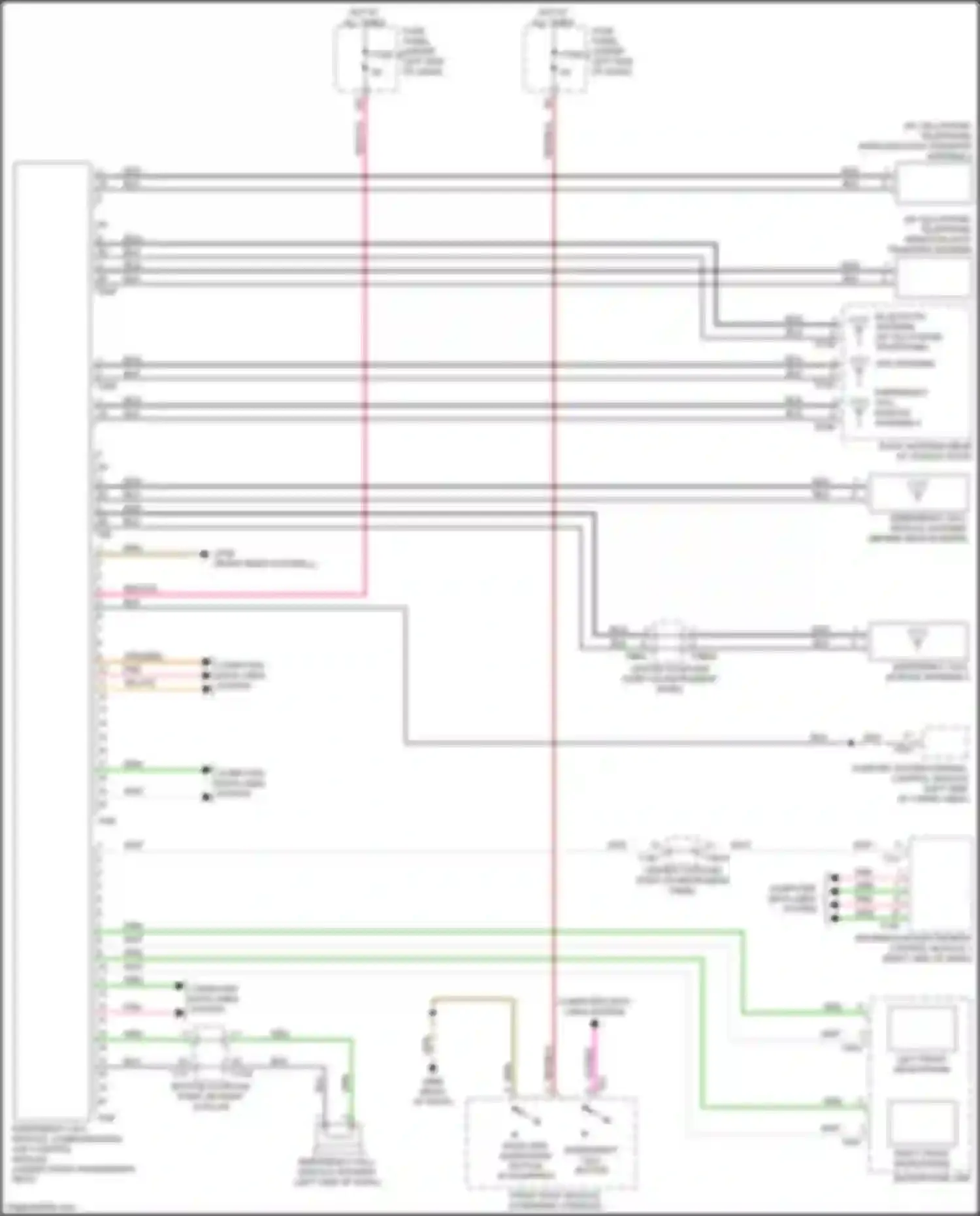 Q8 Audi I (2018-2023): Emergency call circuit, w/ connect plus