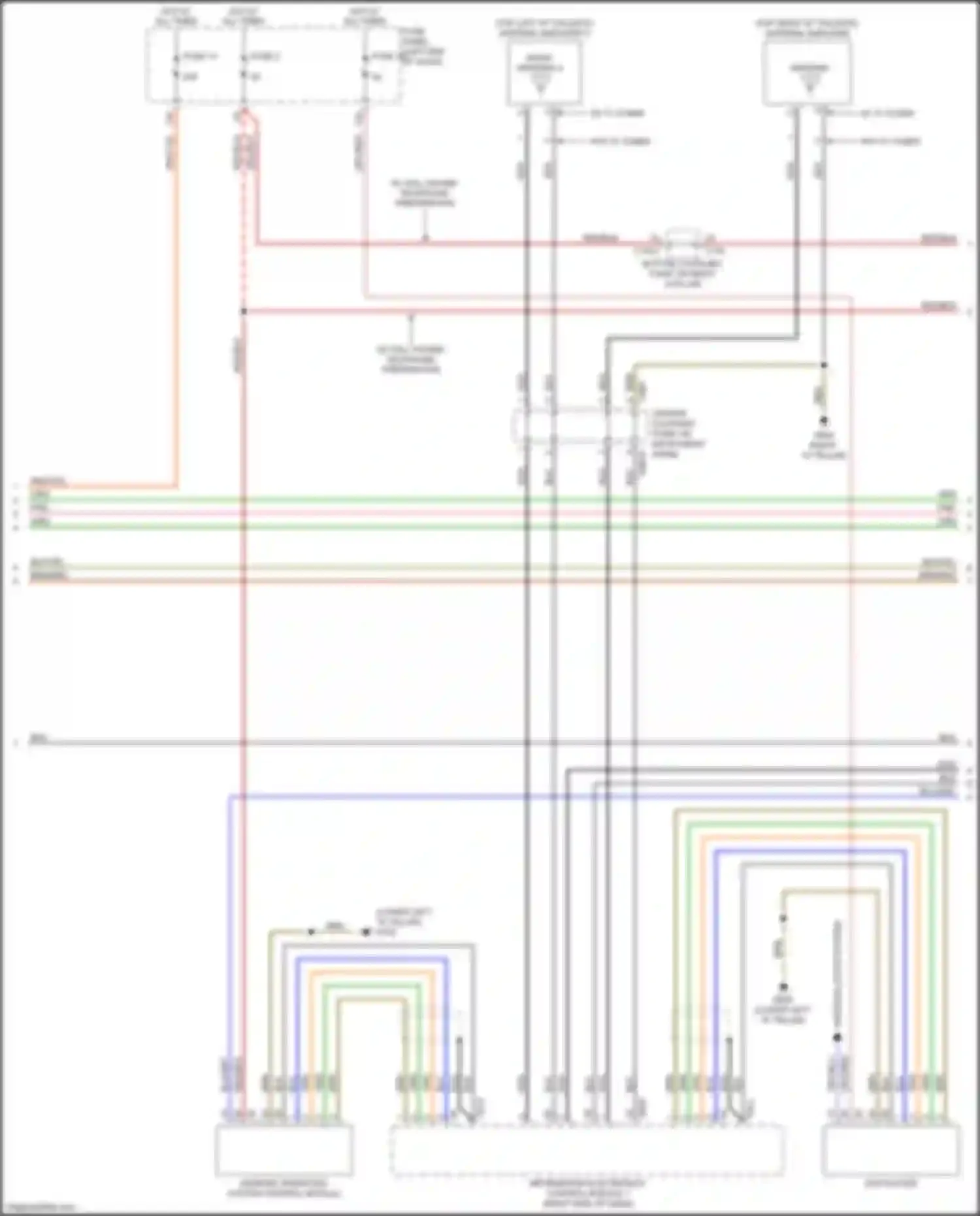 Q8 Audi I (2018-2023): Navigation circuit, w/ amplifier w/o high end sound (3 of 5)